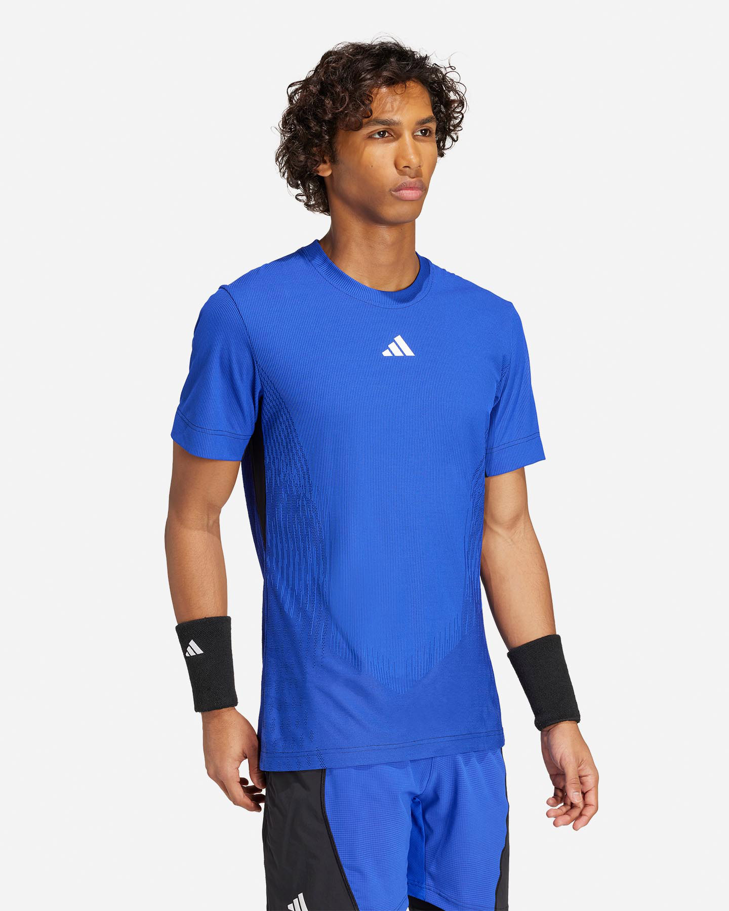 T-shirt tennis ADIDAS US OPEN M - Blu - 3 | Cisalfa Sport