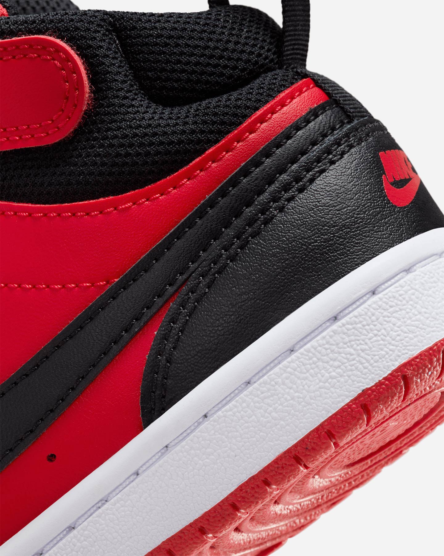 Scarpe sneakers NIKE COURT BOROUGH MID 2 PS JR - Rosso - 5 | Cisalfa Sport