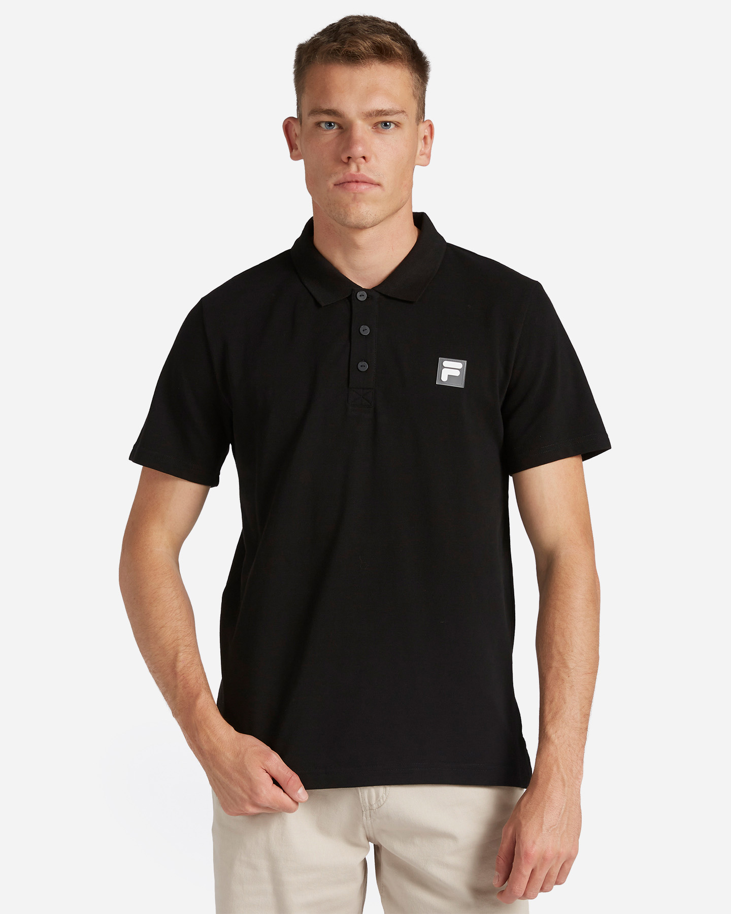 Polo FILA TRANSPARENT RUBBER F-BOX PATCH M - Nero - 0 | Cisalfa Sport