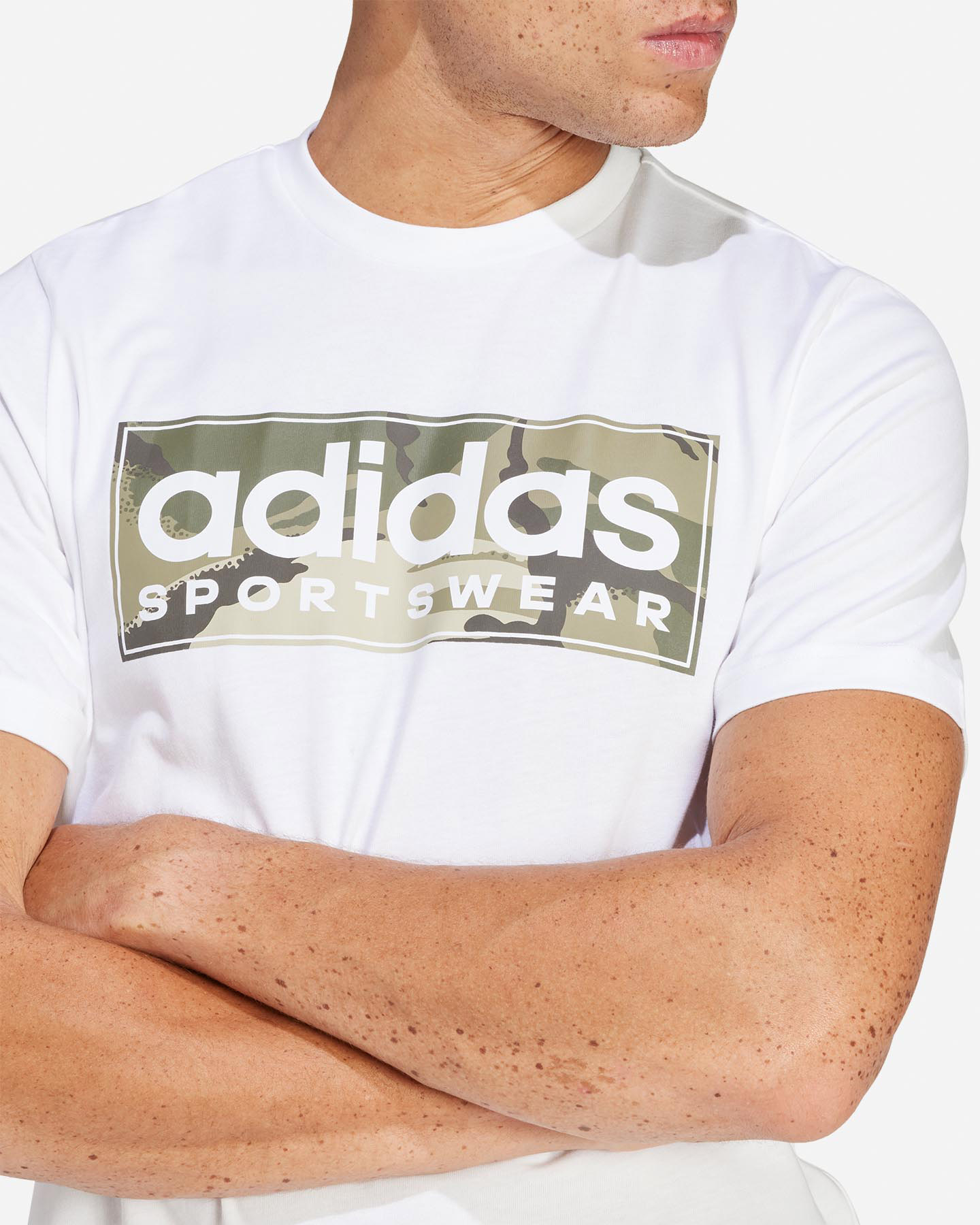 T-shirt ADIDAS SPW LOGO CAMO M - Bianco - 4 | Cisalfa Sport