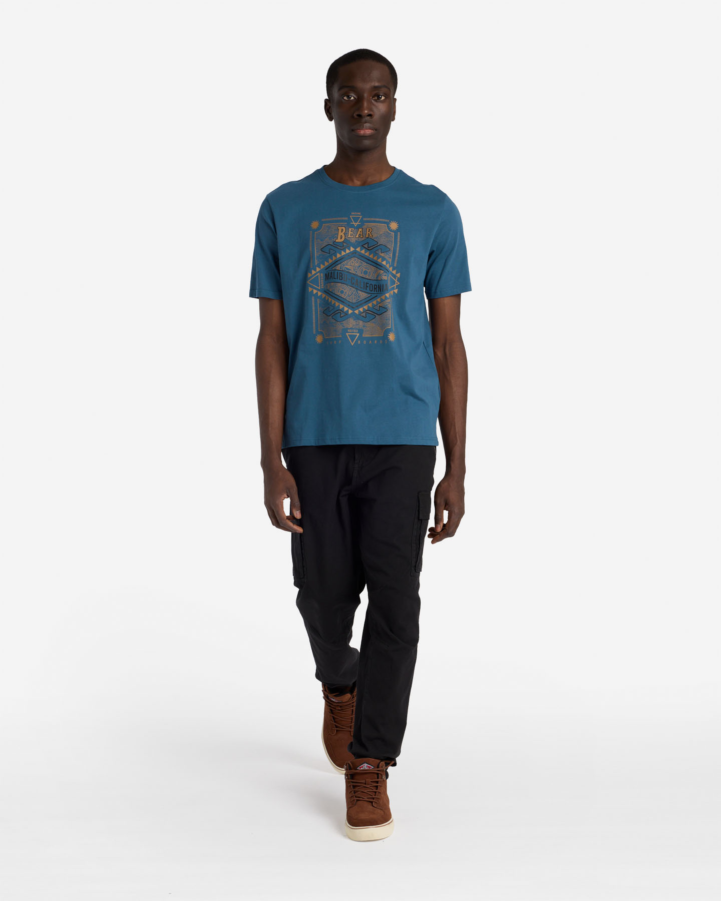 T-shirt BEAR URBAN ASKED M - Blu - 4 | Cisalfa Sport