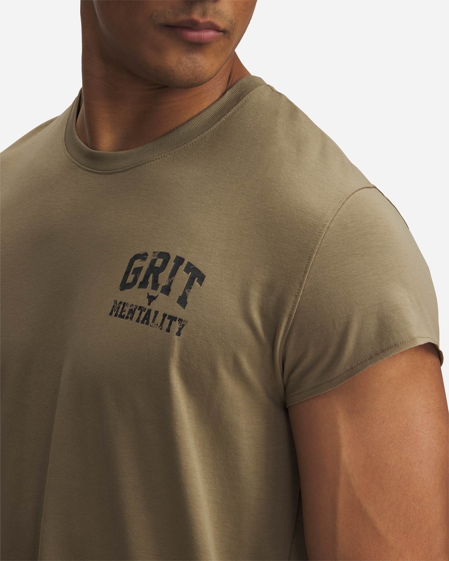 T-shirt UNDER ARMOUR THE ROCK M - Verde - 2 | Cisalfa Sport