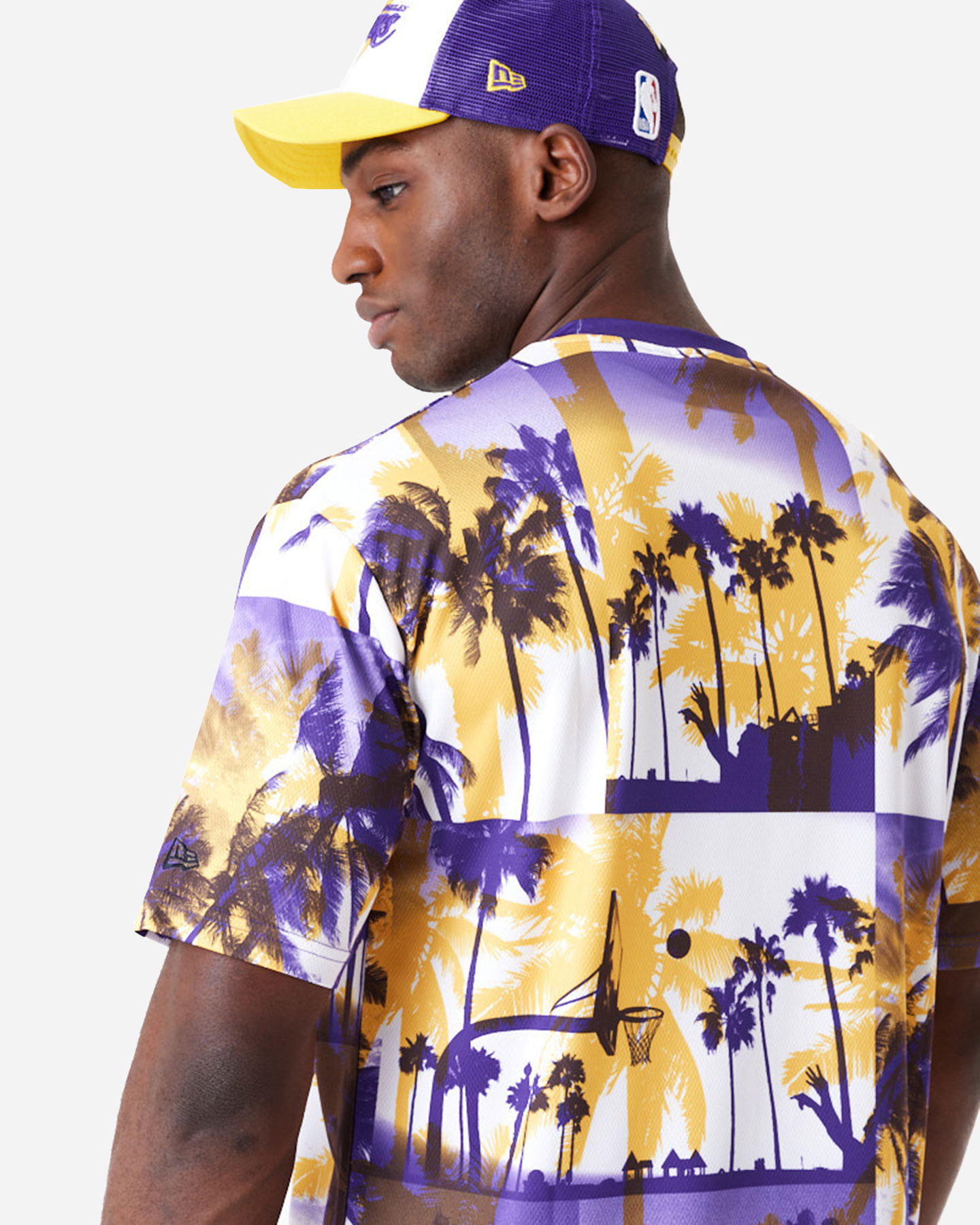 T-shirt NEW ERA PALM TREE LOS ANGELES LAKERS M - 4 | Cisalfa Sport