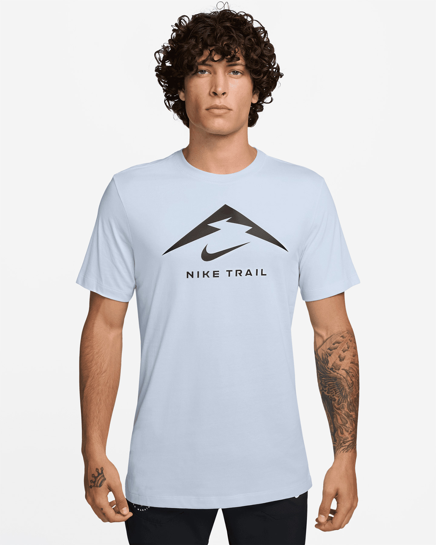 T-shirt running NIKE TRAIL DRI FIT M - Grigio - 0 | Cisalfa Sport