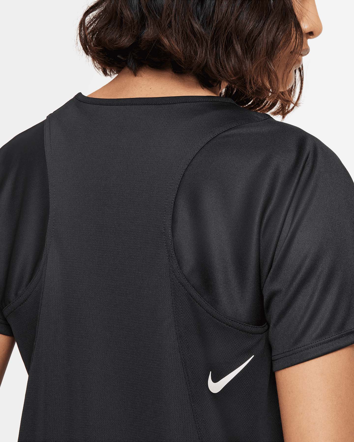 T-shirt running NIKE DRI-FIT RACE W - Nero - 4 | Cisalfa Sport