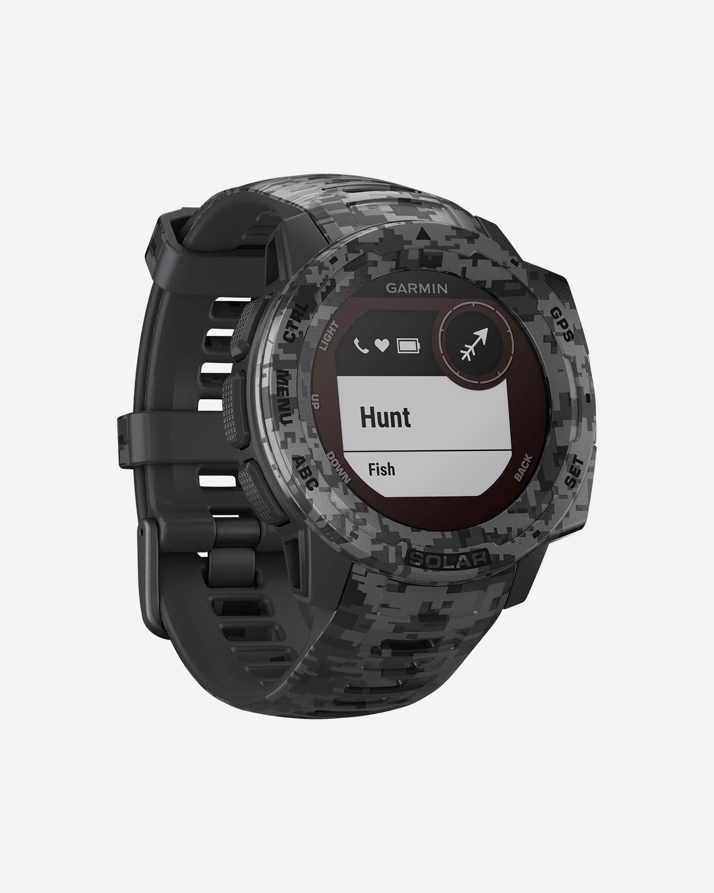 Orologio multifunzione GARMIN INSTINCT SOLAR CAMO EDITION - Grigio - 3 | Cisalfa Sport