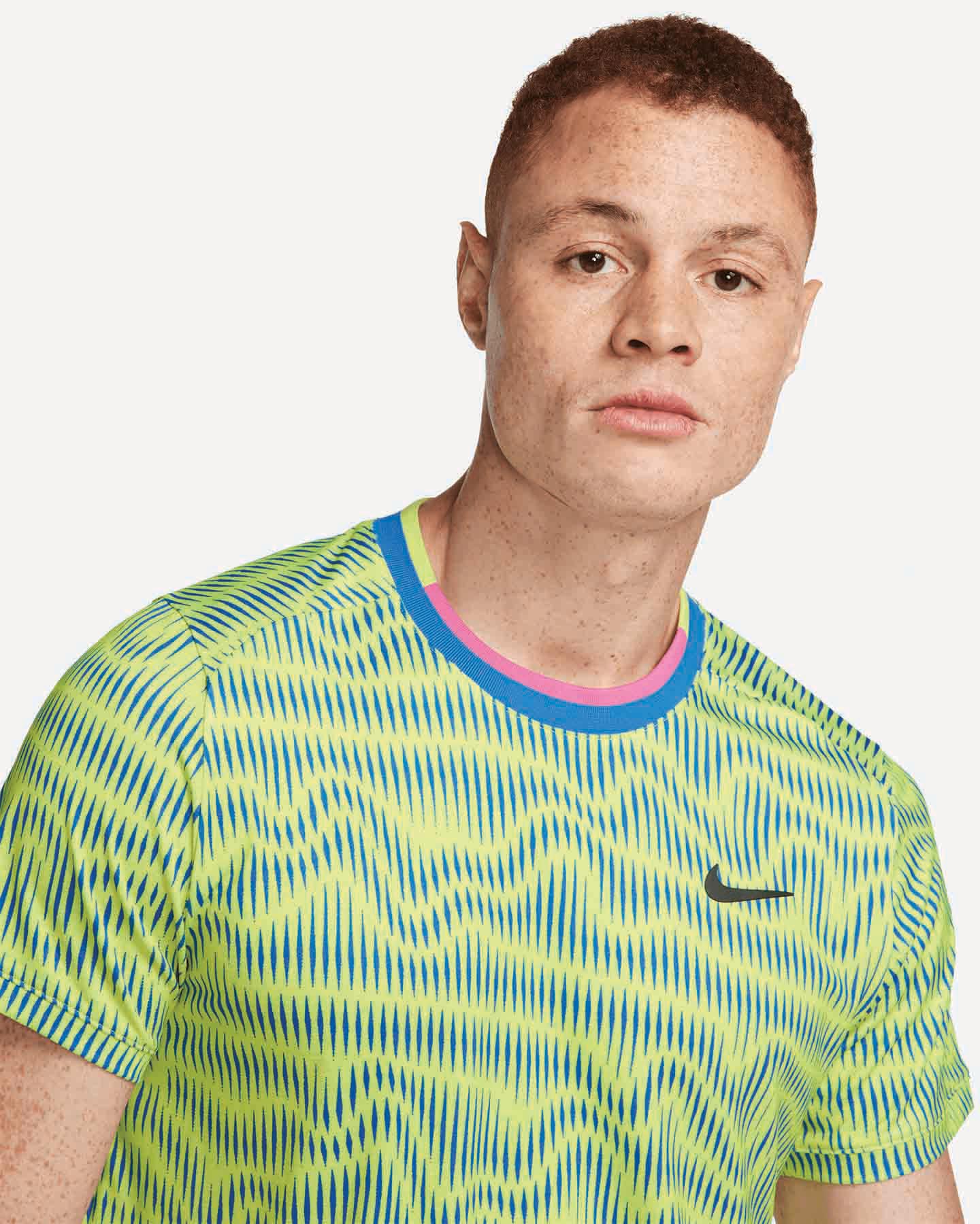 T-shirt tennis NIKE COURT DRI FIT ADVANTAGE M - Verde - 2 | Cisalfa Sport