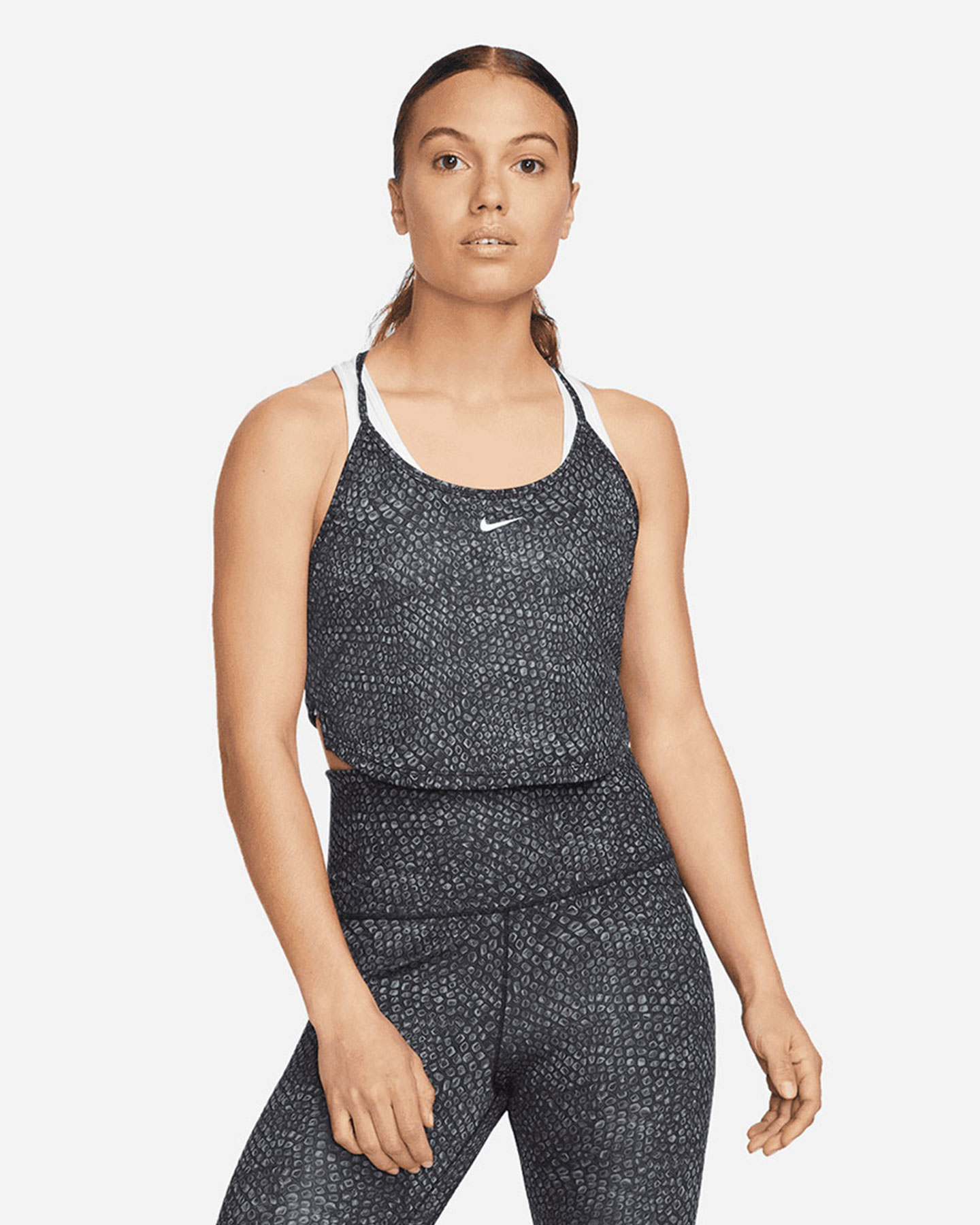 Canotta training NIKE CROP ALL OVER PRINTED W - Nero - 0 | Cisalfa Sport