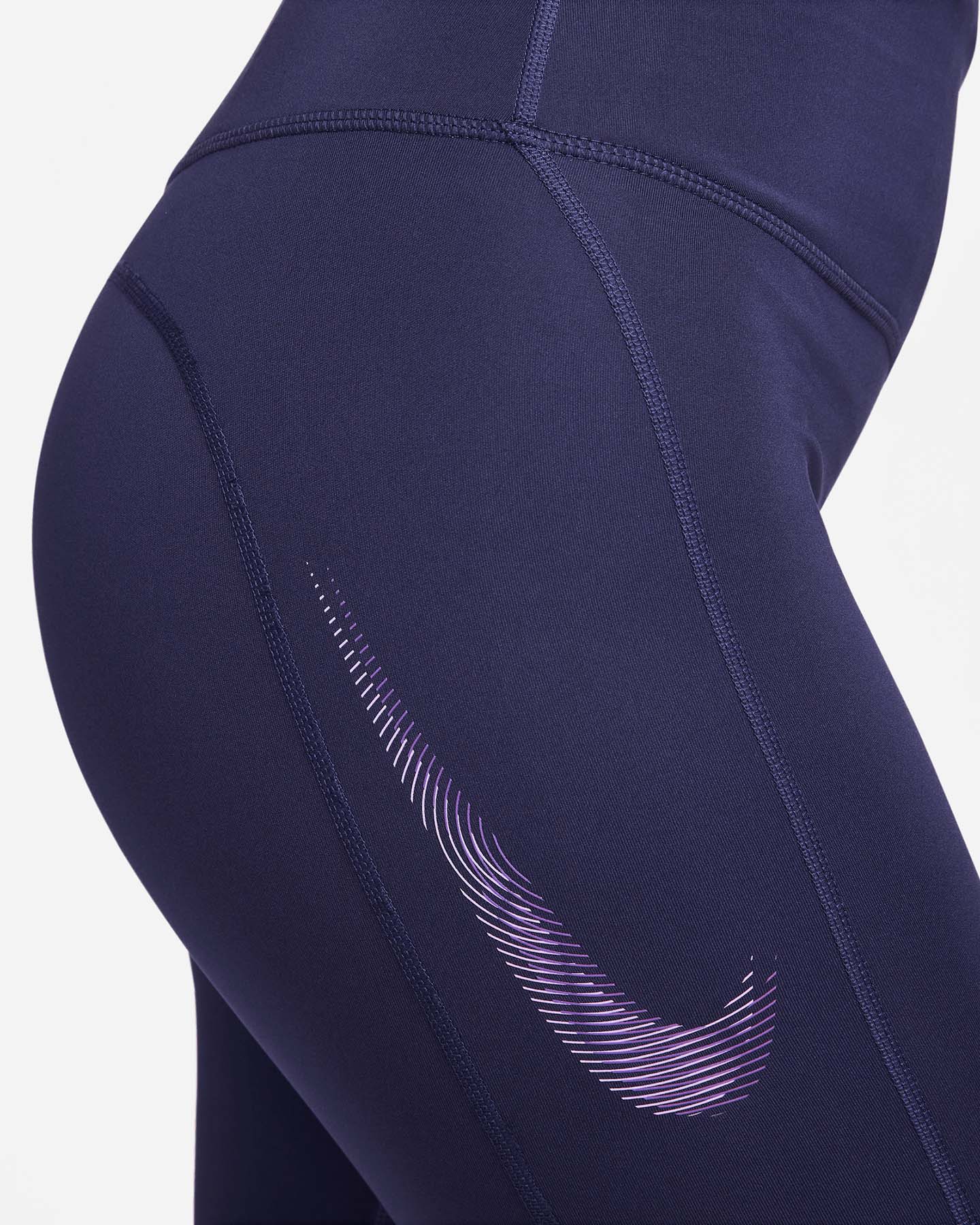 Fuseaux running NIKE DRI FIT FAST 7/8 W - Blu - 4 | Cisalfa Sport