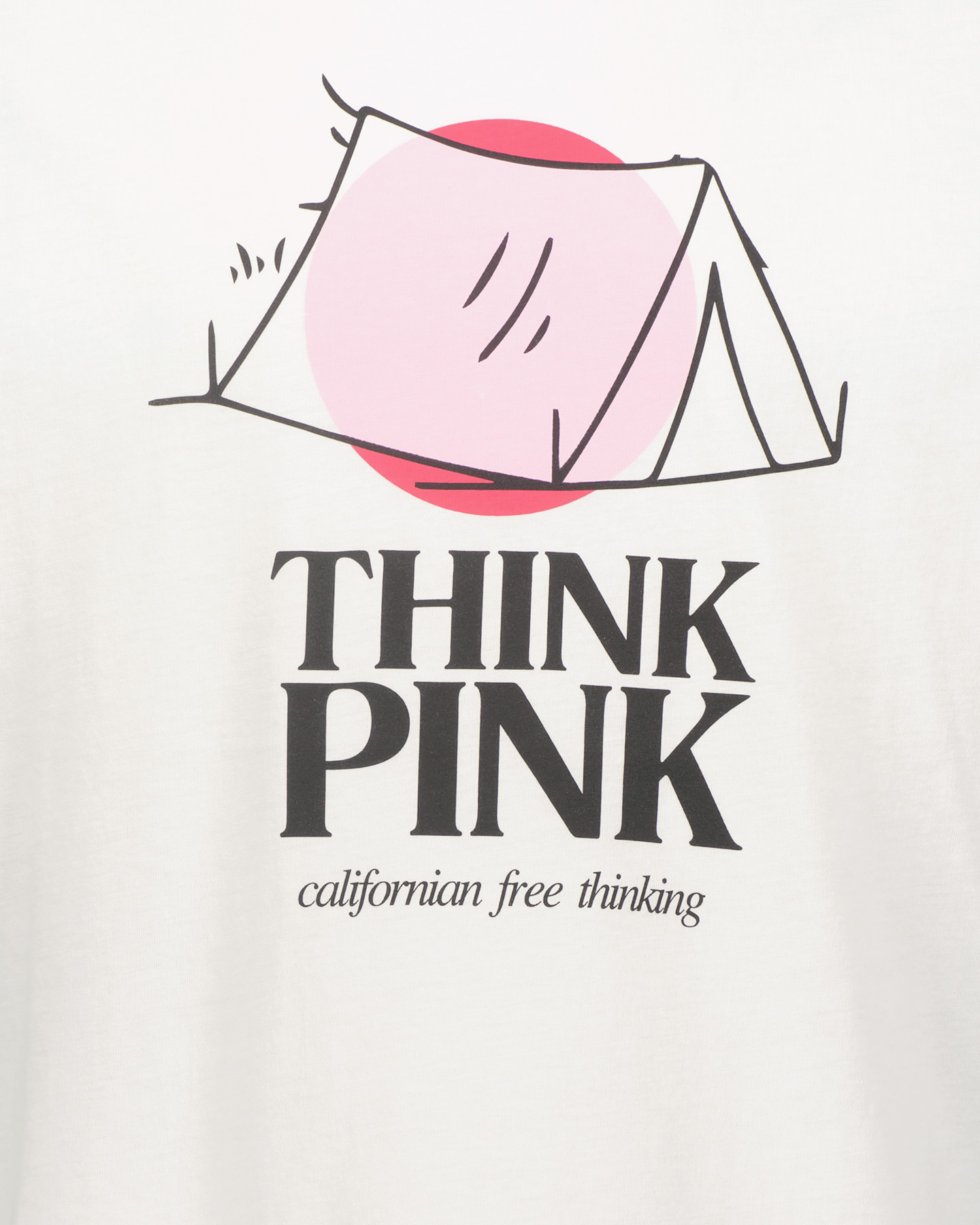 T-shirt THINK PINK CAMPING M - Bianco - 2 | Cisalfa Sport