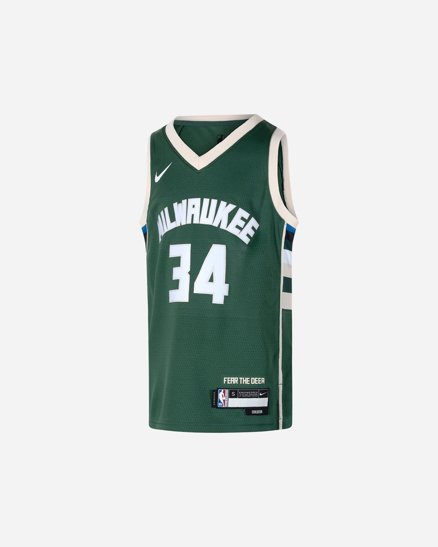 Canotta basket NIKE ICON SWINGMAN MILWAUKEE BUCKS GIANNIS ANTETOKOUNMPO JR - 0 | Cisalfa Sport