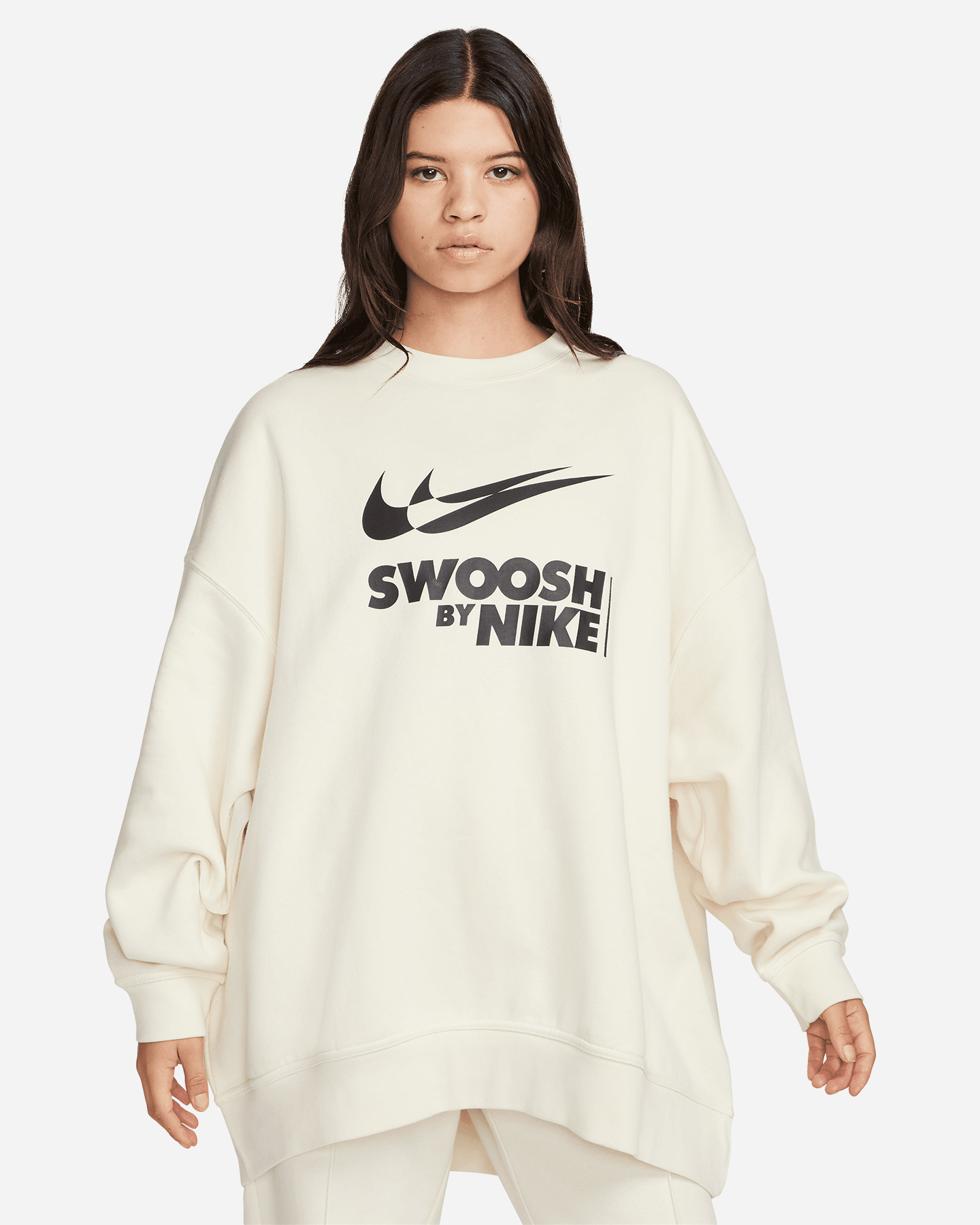 Felpa NIKE SWOOSH BIG LOGO W - Bianco - 0 | Cisalfa Sport