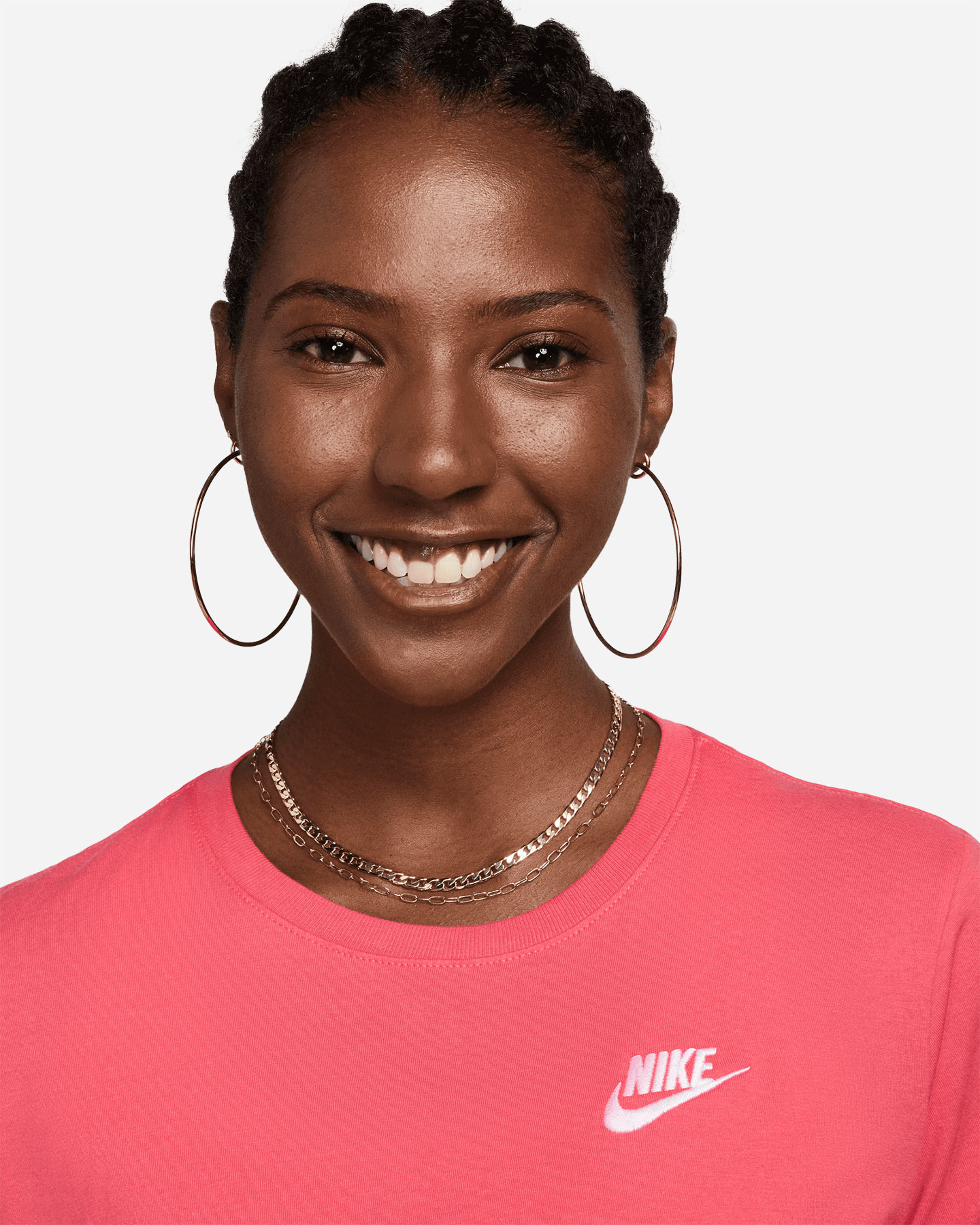 T-shirt NIKE ESSENTIALS SMALL LOGO W - Fucsia - 2 | Cisalfa Sport