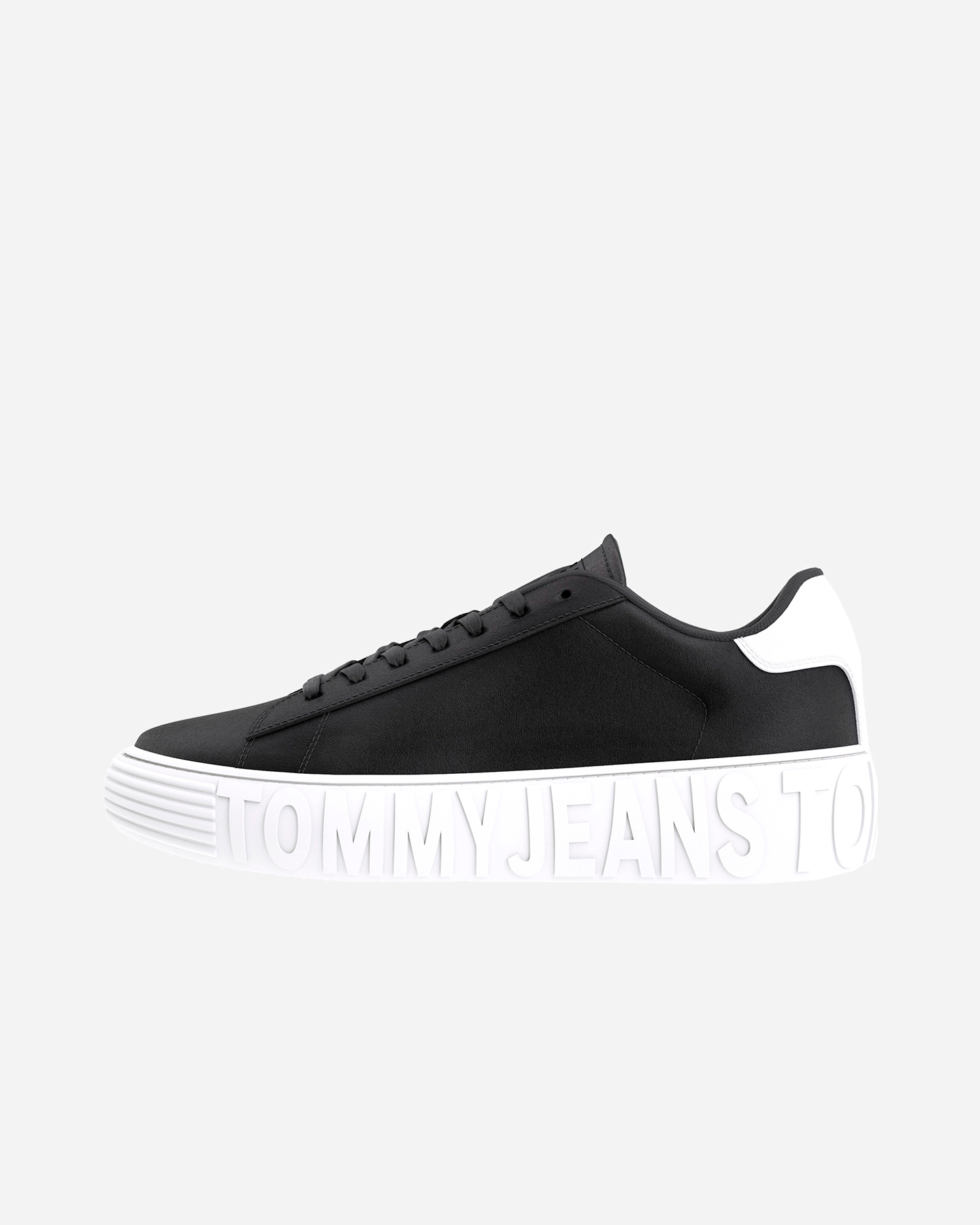 Scarpe sneakers TOMMY HILFIGER LEATHER OUTSOLE M - Nero - 4 | Cisalfa Sport