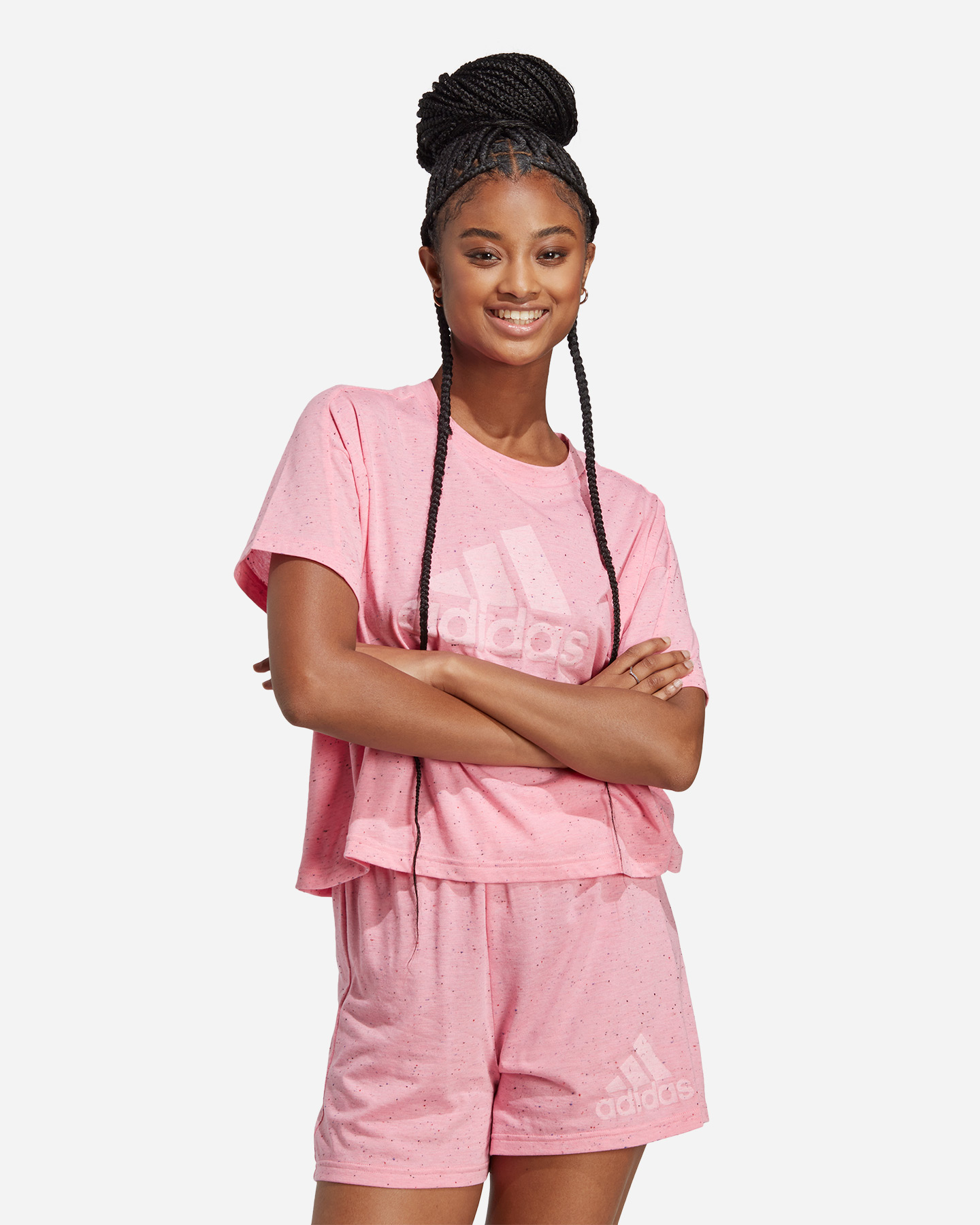 T-shirt ADIDAS BADGE OF SPORT W - Rosa - 1 | Cisalfa Sport