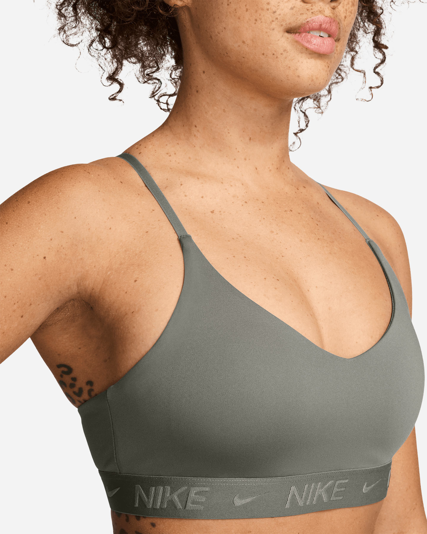 Bra training NIKE DRI FIT INDY W - Verde - 2 | Cisalfa Sport