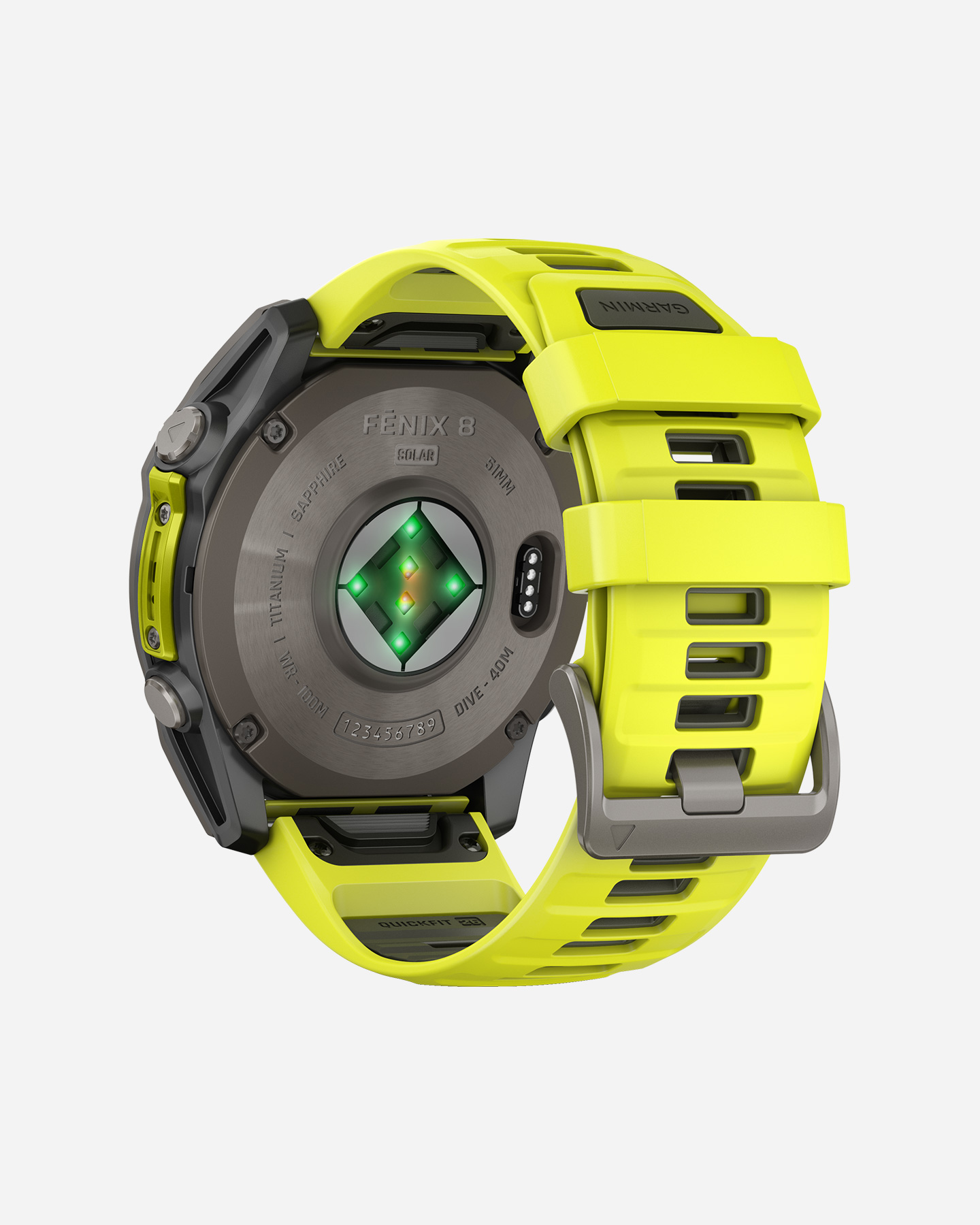 Orologio multifunzione GARMIN FENIX 8 SOLAR 51MM SAPPHIRE - Giallo - 5 | Cisalfa Sport