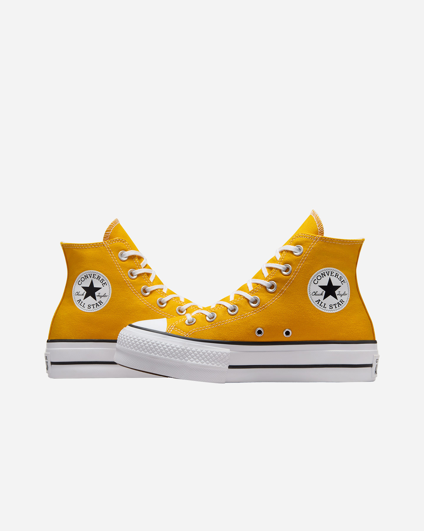 Scarpe sneakers CONVERSE CHUCK TAYLOR ALL STAR LIFT HIGH CANVAS W - Giallo - 2 | Cisalfa Sport