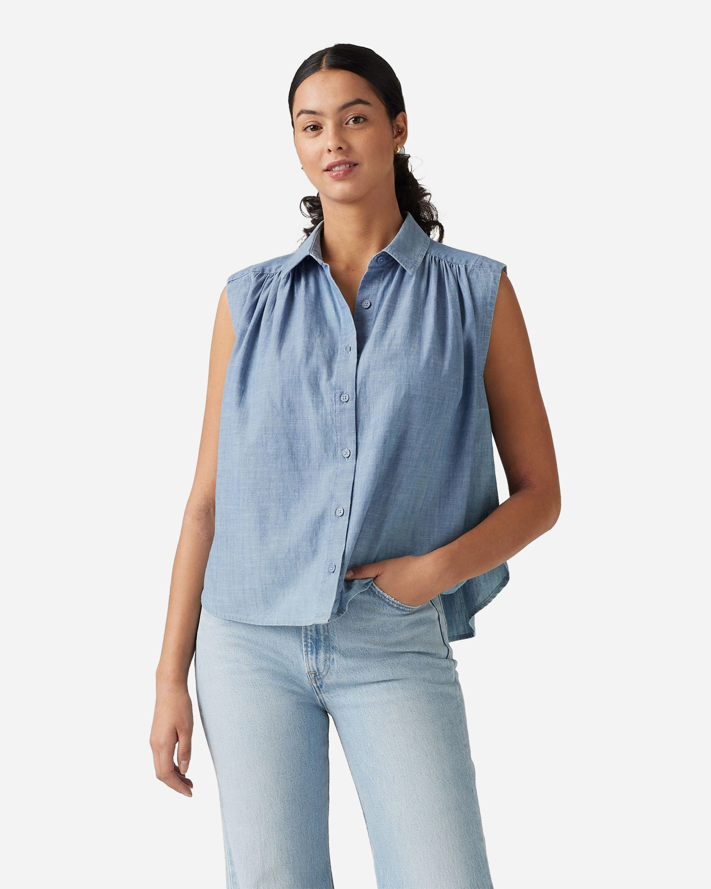 Camicia LEVI'S CHAMBRY DENIM W - Blu - 2 | Cisalfa Sport