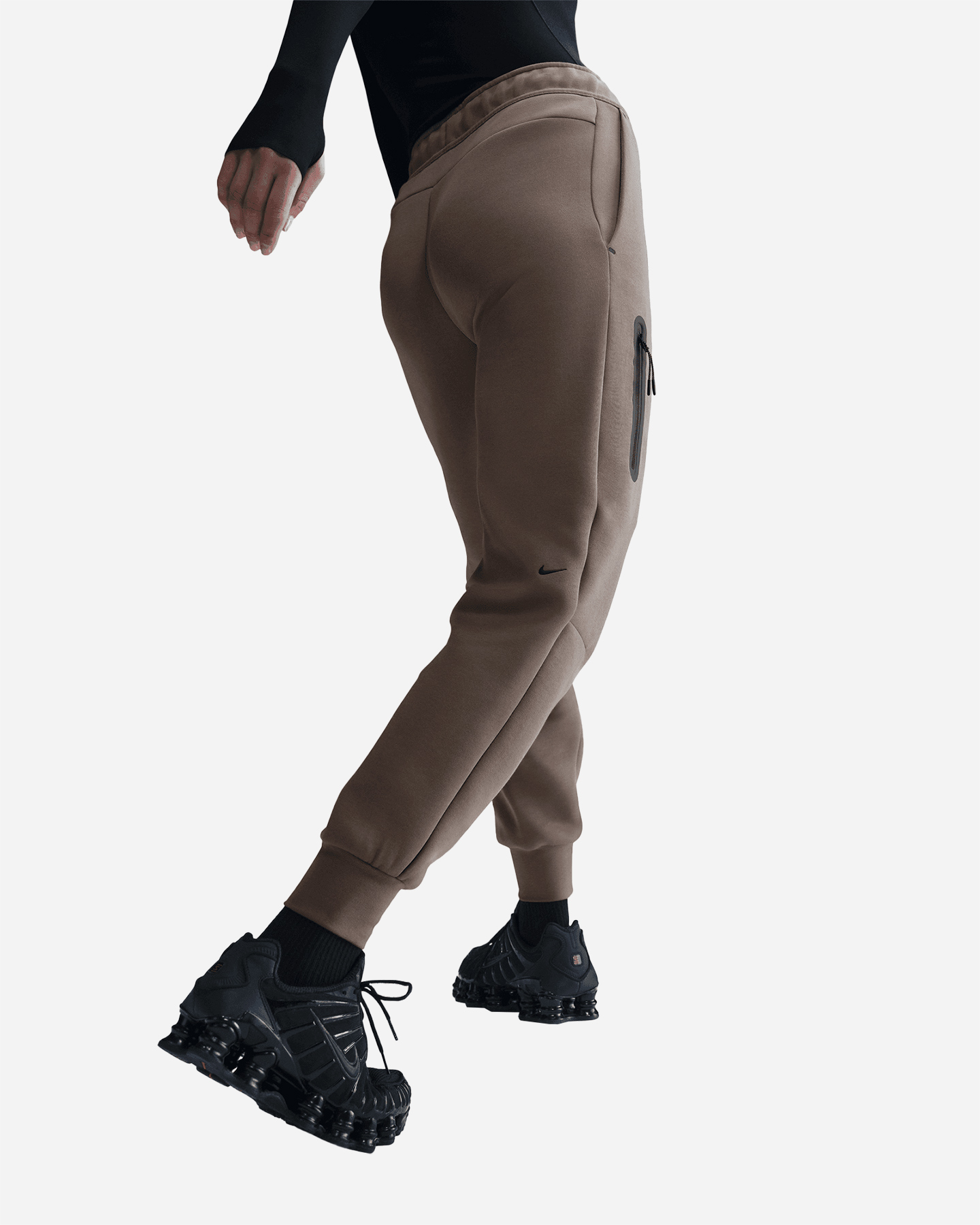 Pantalone NIKE TECH FLEECE W - Marrone - 3 | Cisalfa Sport