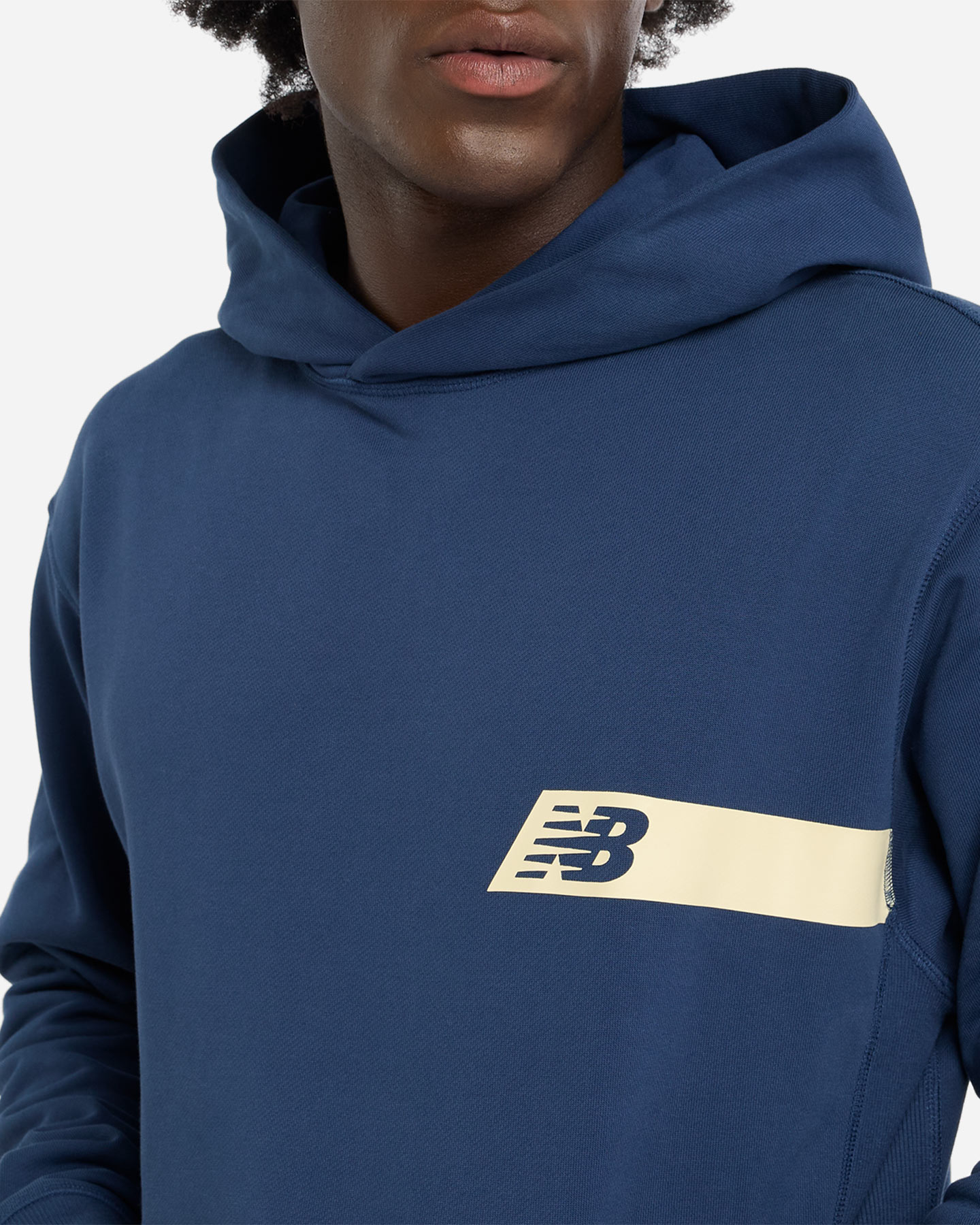 Felpa NEW BALANCE RELAXED GFX BACK BIG LOGO M - Blu Navy - 3 | Cisalfa Sport