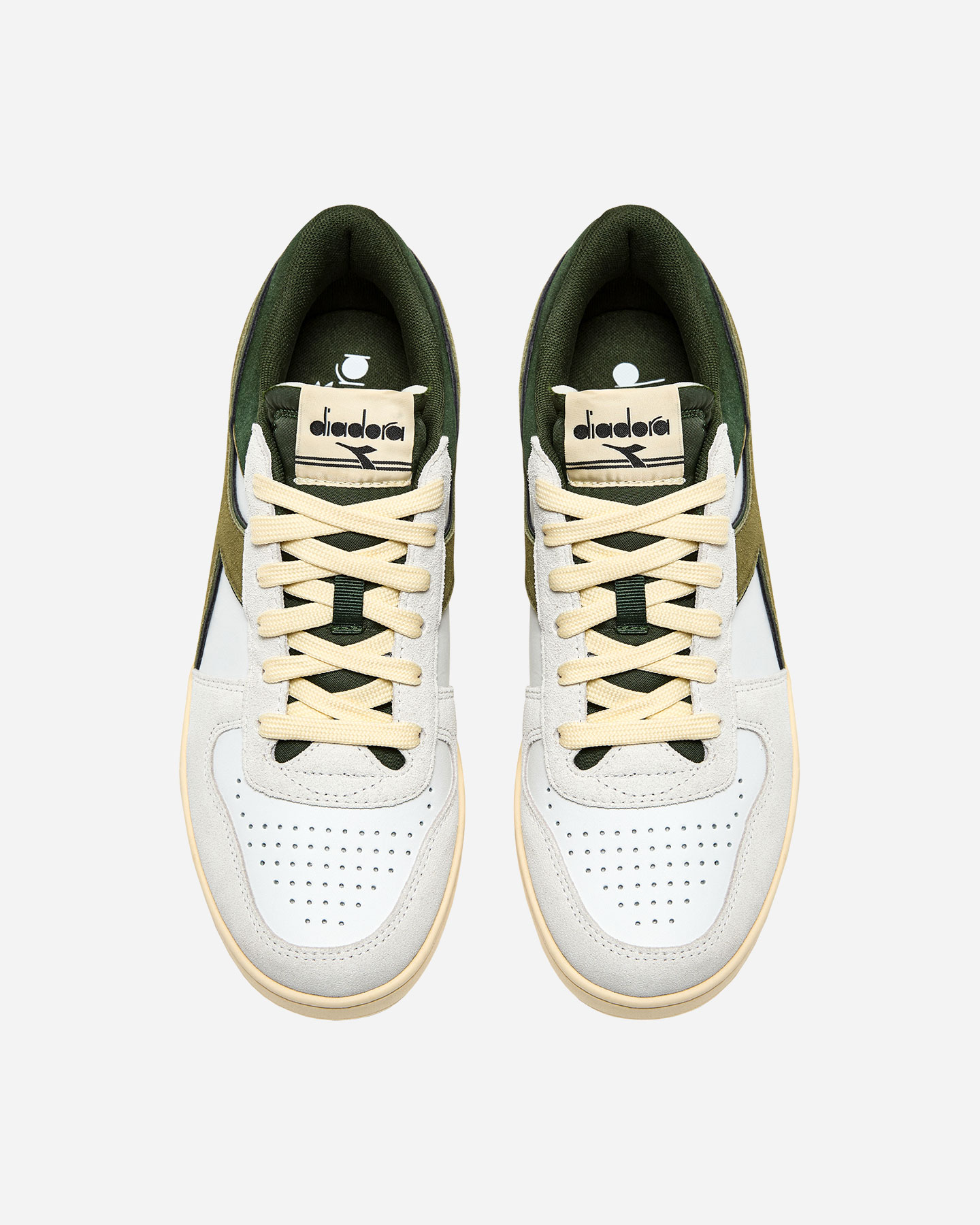 Scarpe sneakers DIADORA MAGIC BASKET LOW SUEDE LEATHER M - Bianco - 3 | Cisalfa Sport