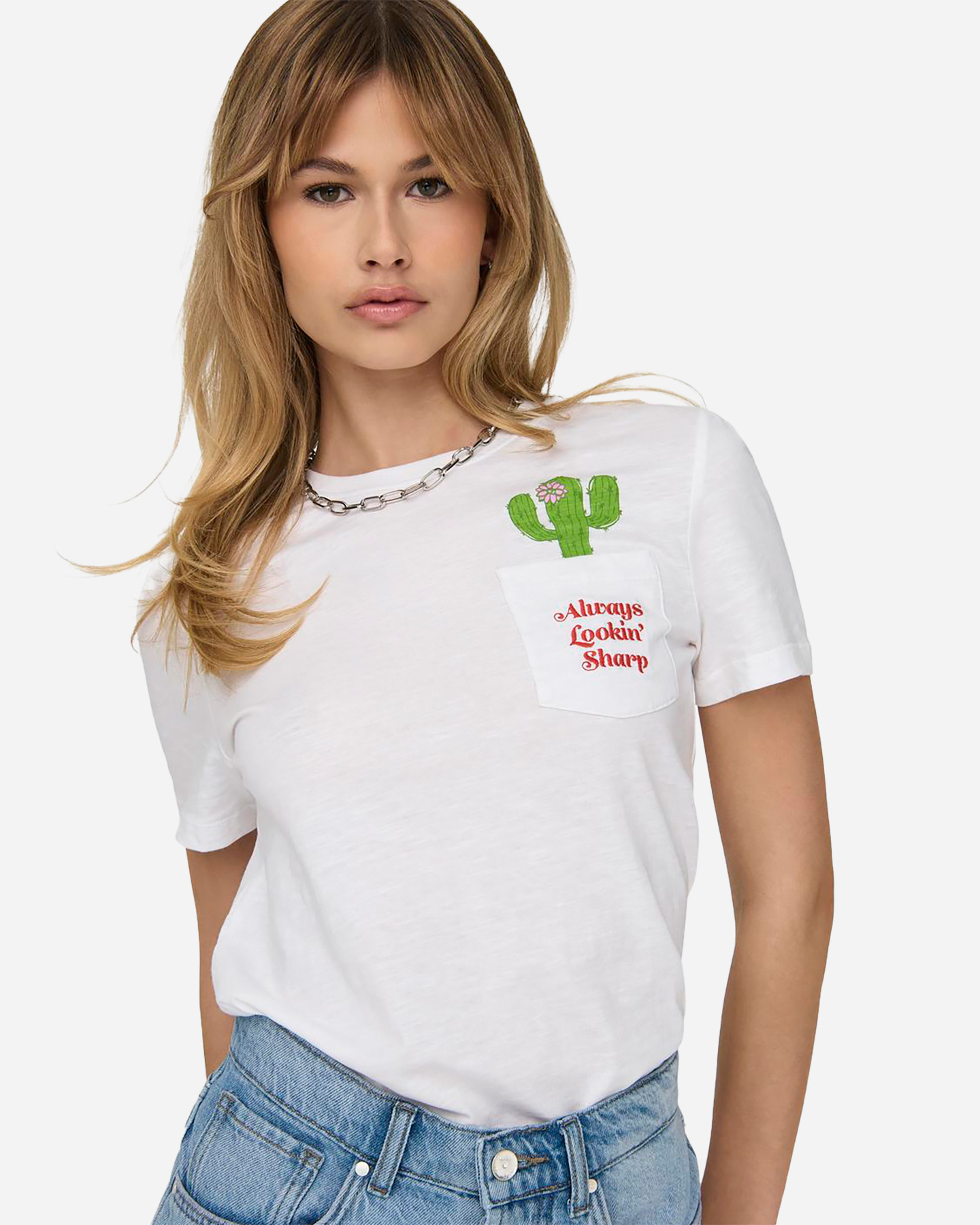 T-shirt ONLY MISA W - Bianco - 2 | Cisalfa Sport