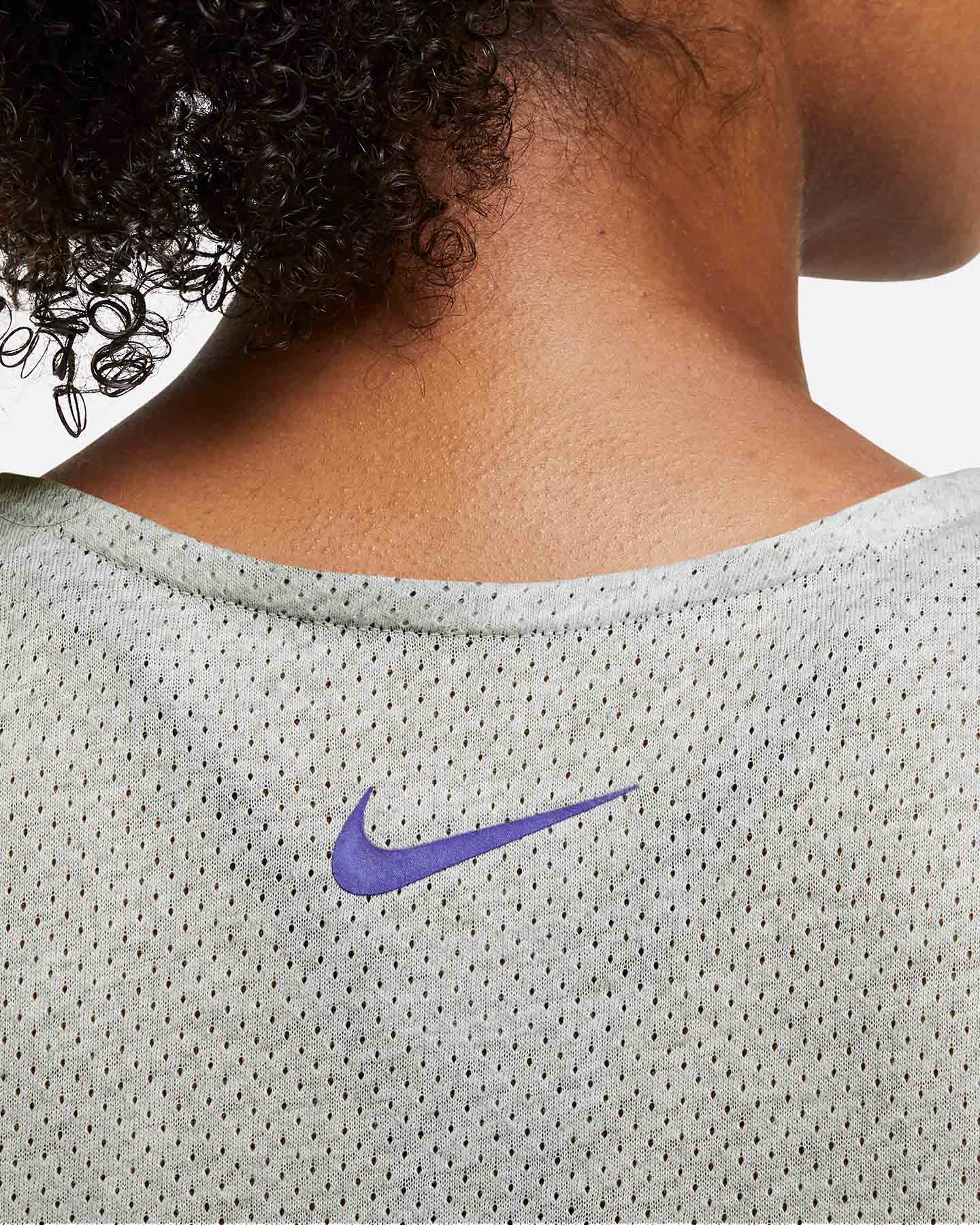Canotta running NIKE DRI FIT TRAIL W - Grigio - 2 | Cisalfa Sport