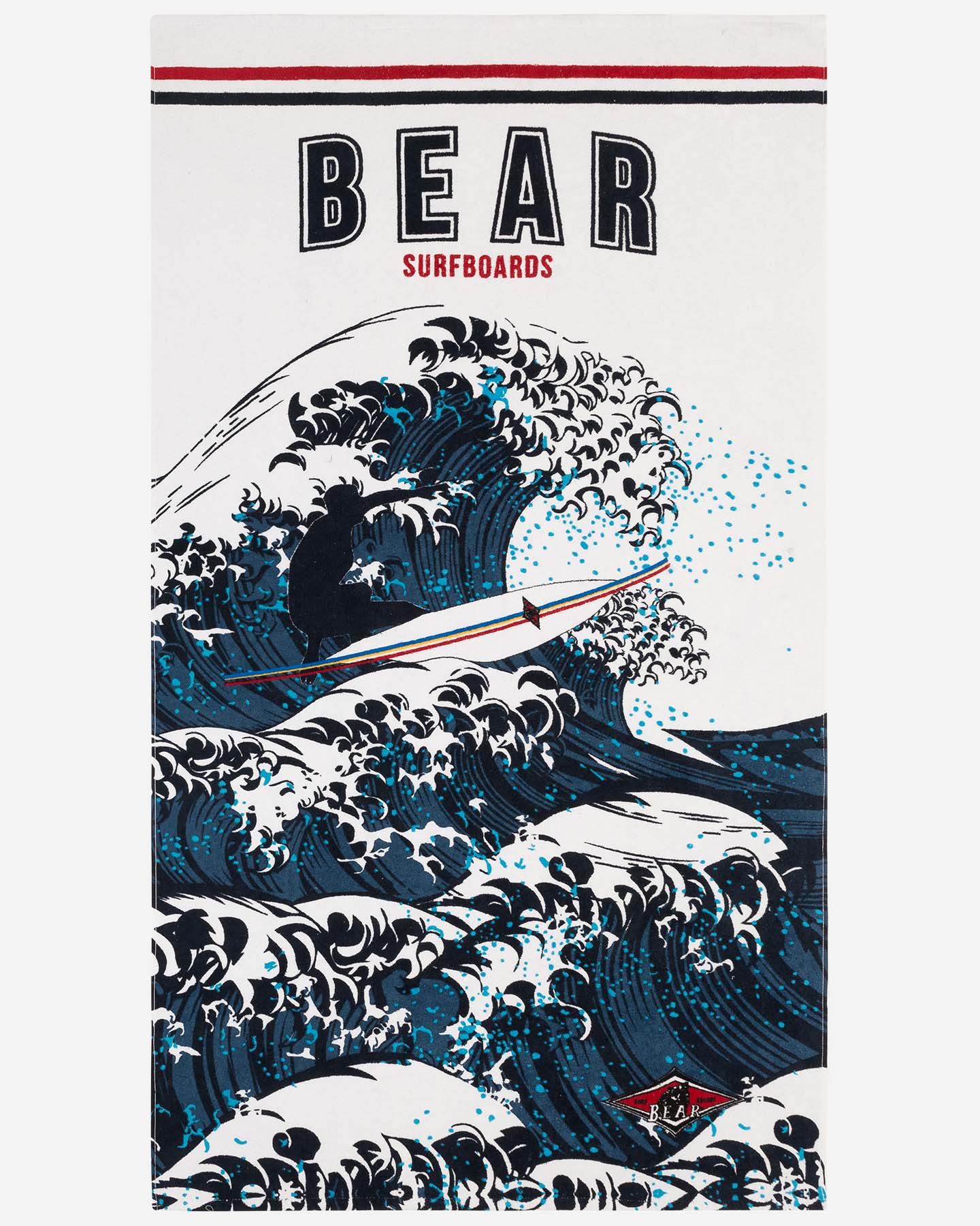 Telo mare BEAR ST ONDA - Azzurro - 0 | Cisalfa Sport