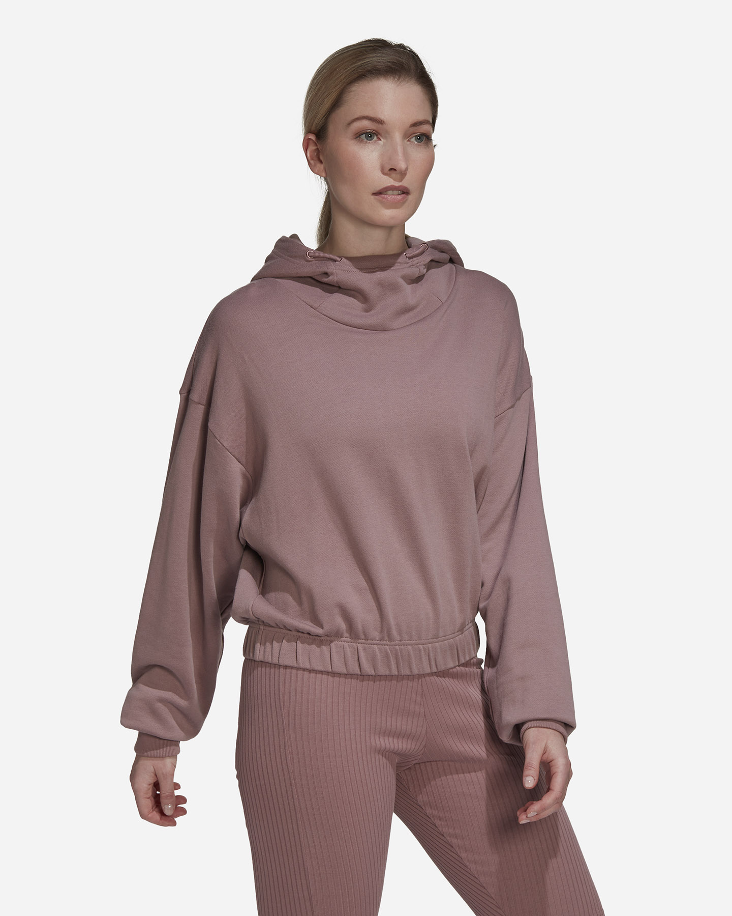 Felpa ADIDAS STUDIO LOUNGE CROPPED W - Viola - 3 | Cisalfa Sport