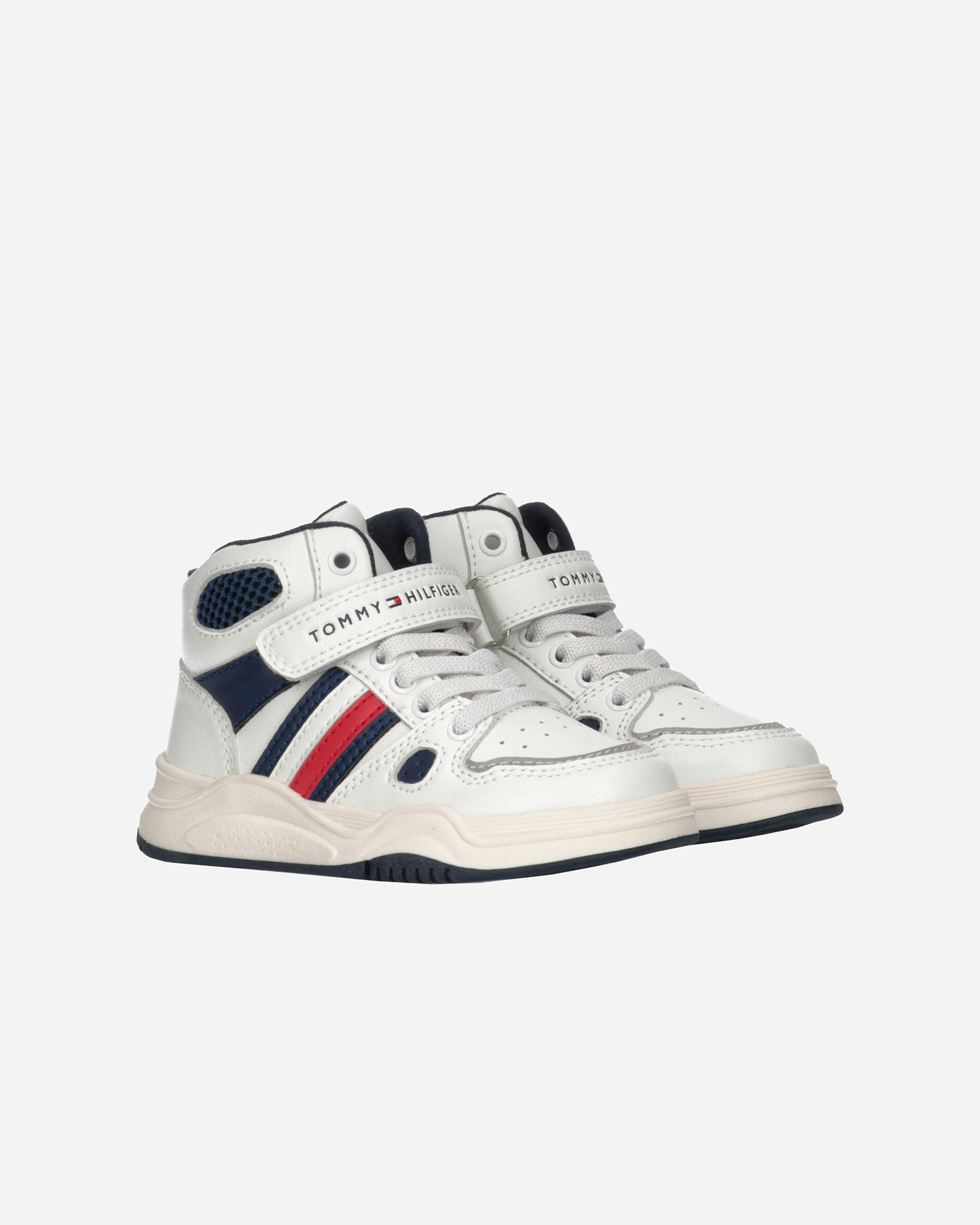 Scarpe sneakers TOMMY HILFIGER JACOBS J HIGH GS JR - Bianco - 1 | Cisalfa Sport
