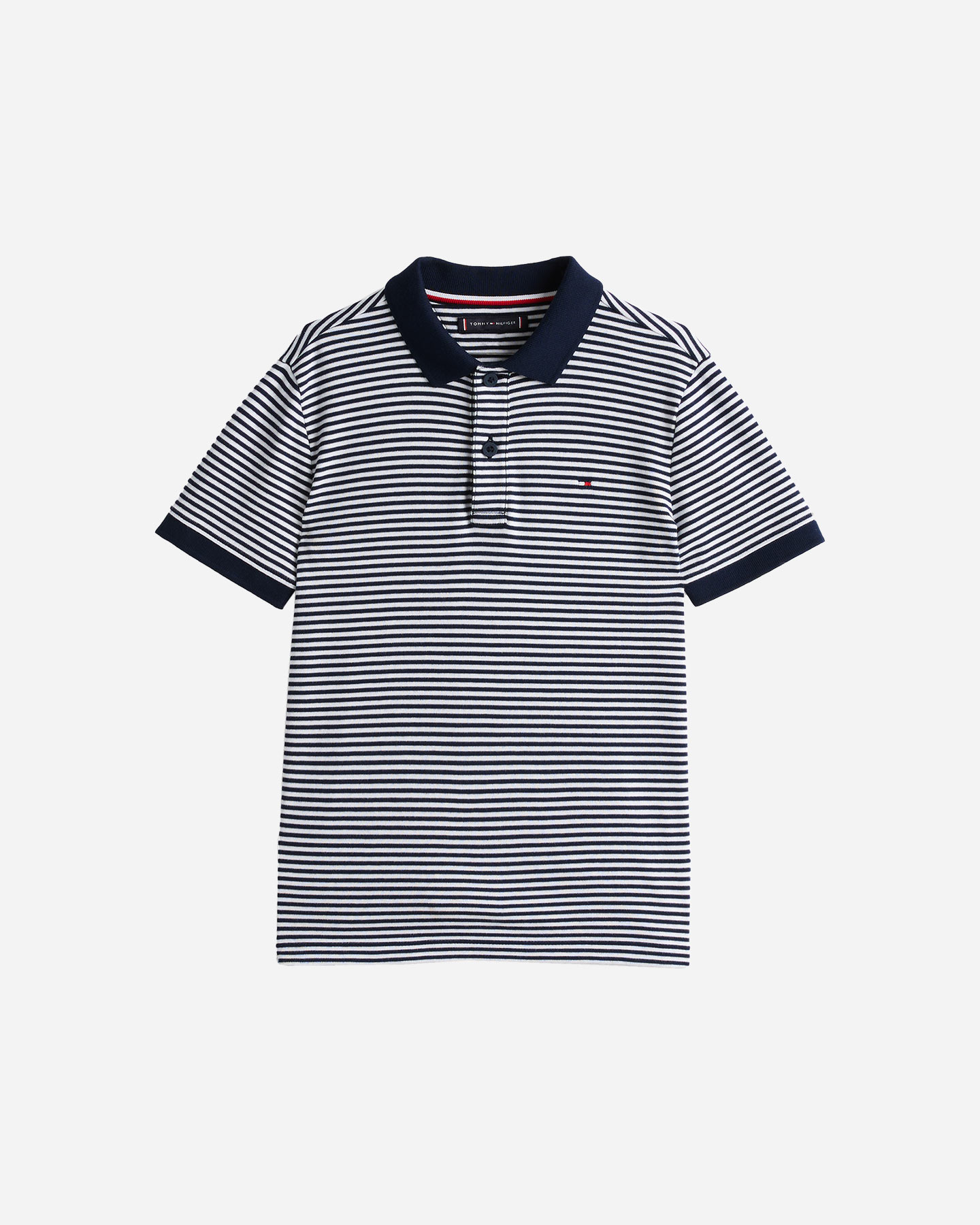 Polo TOMMY HILFIGER STRIPED JR - Blu Navy - 0 | Cisalfa Sport