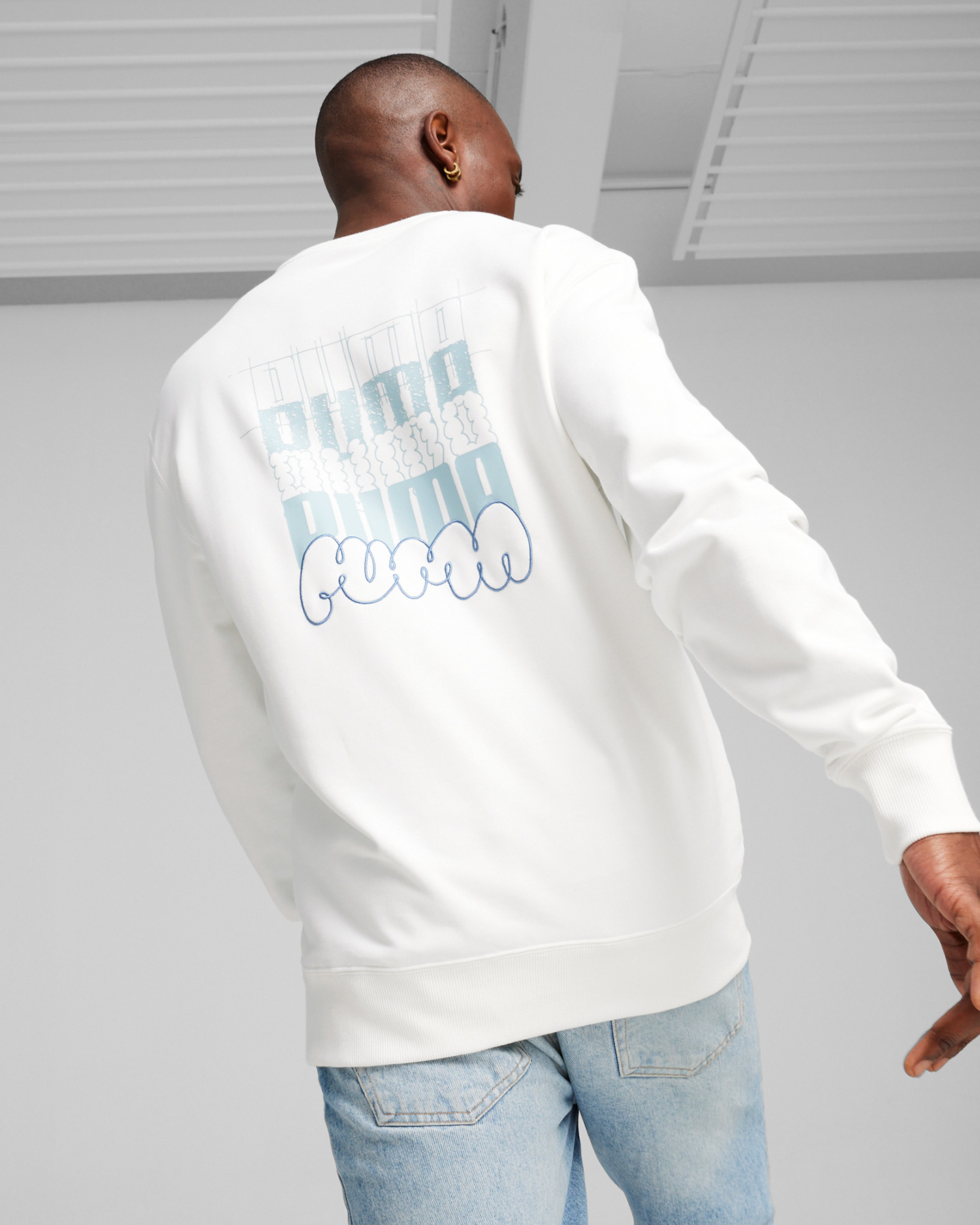 Felpa PUMA BRAND LOVE M - Bianco - 3 | Cisalfa Sport