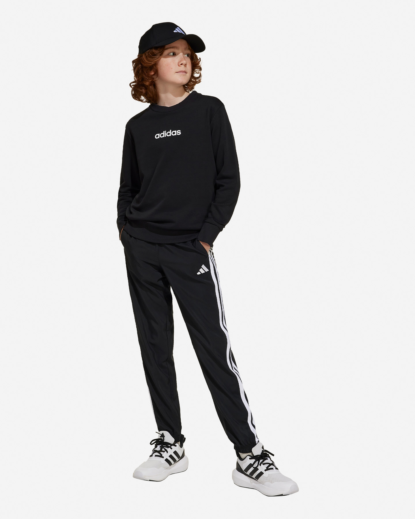 Pantalone ADIDAS 3STRIPES JR - Nero - 3 | Cisalfa Sport