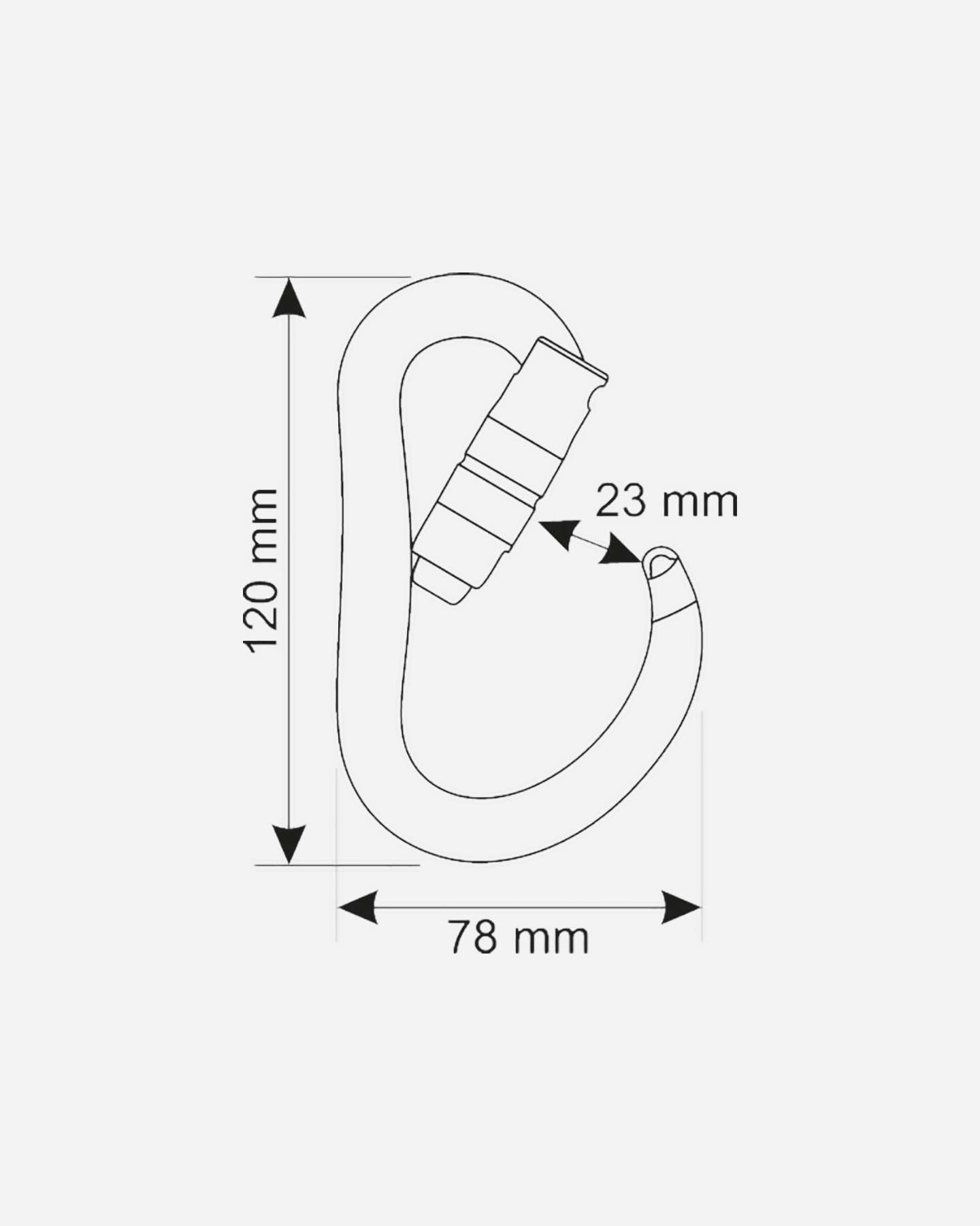 Moschettone CAMP MOSCHETTONE CAMP ATOM 2LOCK 2922 - 1 | Cisalfa Sport