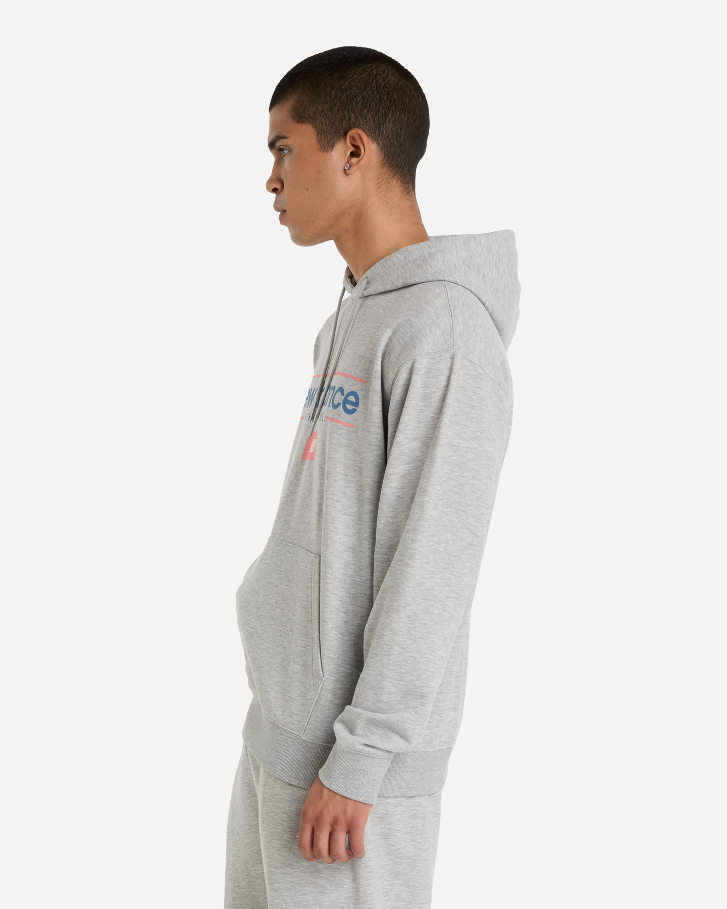 Felpa NEW BALANCE BIG LOGO M - Grigio - 1 | Cisalfa Sport