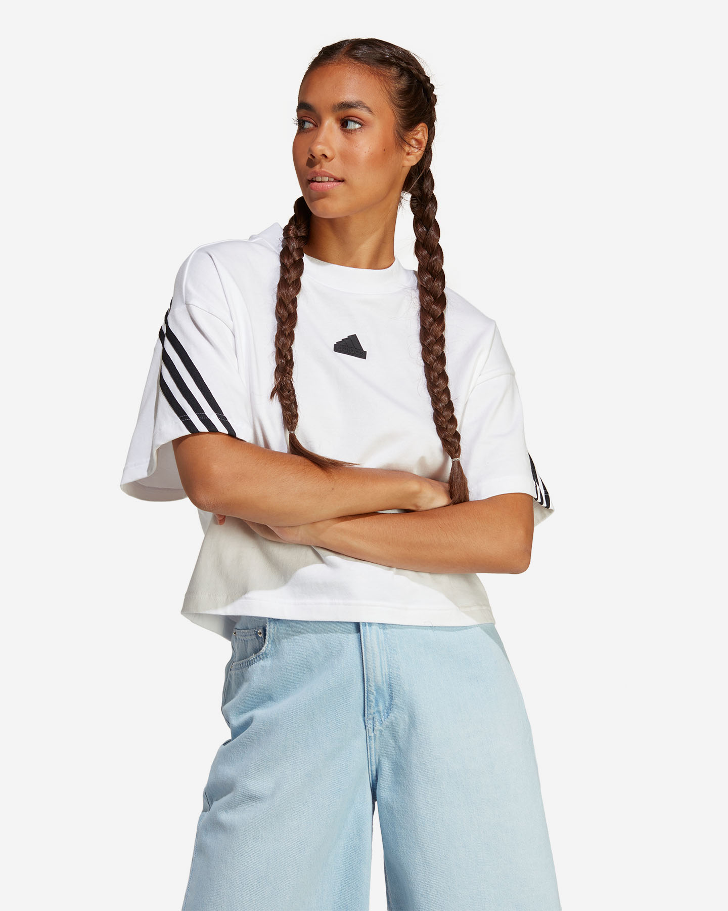 T-shirt ADIDAS 3 STRIPES W - Bianco - 1 | Cisalfa Sport