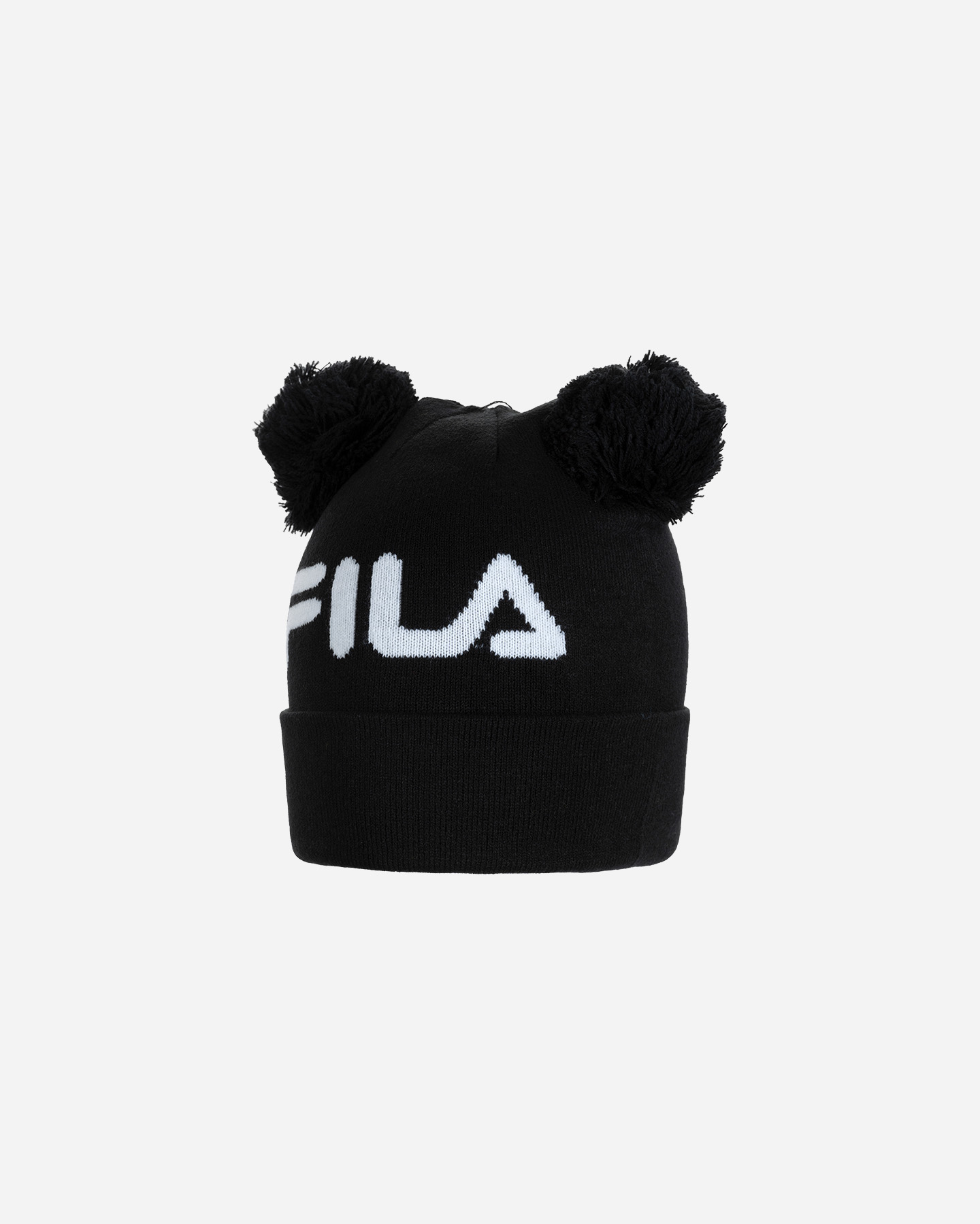 Berretto FILA DOUBLE PON LOGO JR - Nero - 0 | Cisalfa Sport