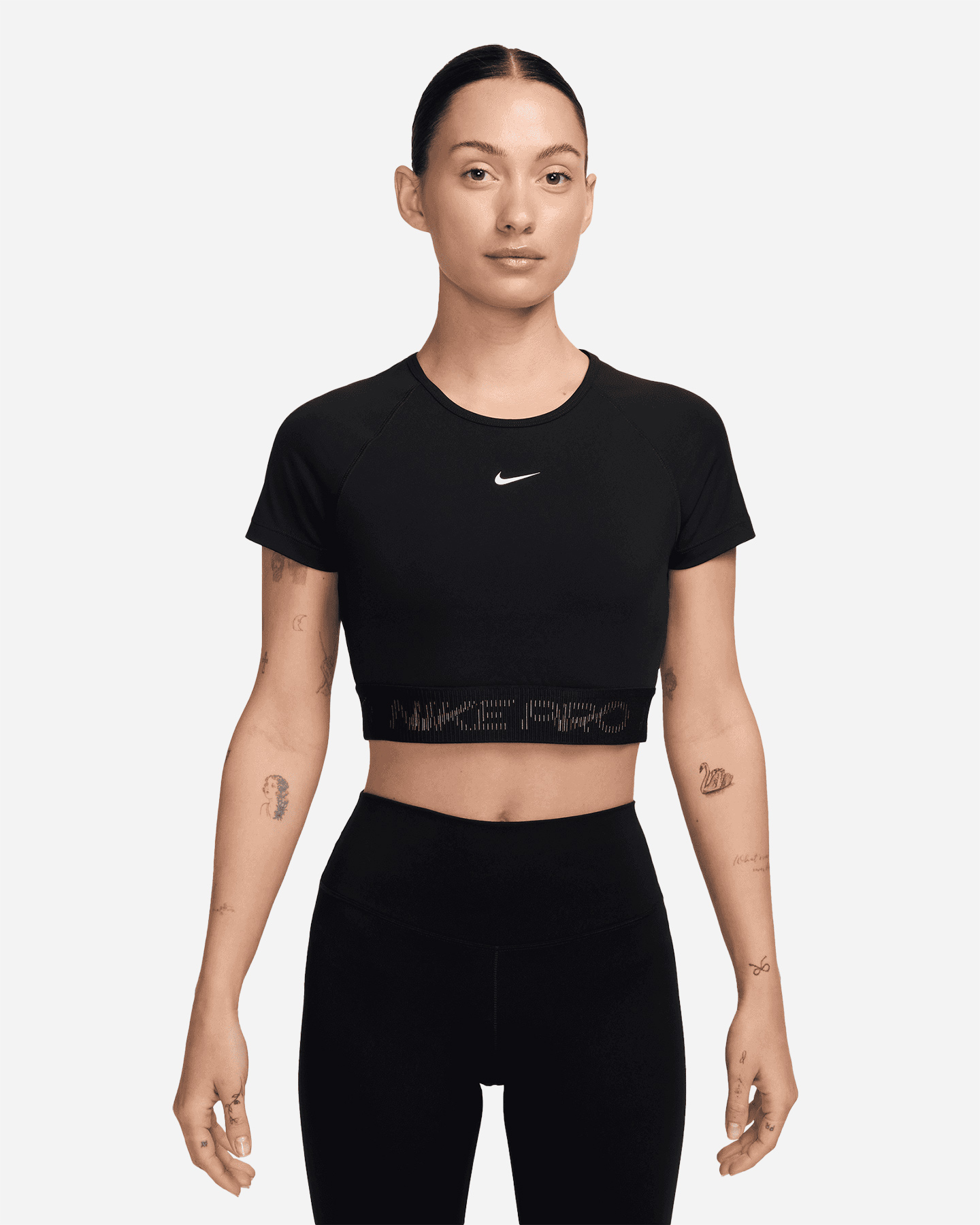 T-shirt training NIKE CROP PRO W - Nero - 0 | Cisalfa Sport
