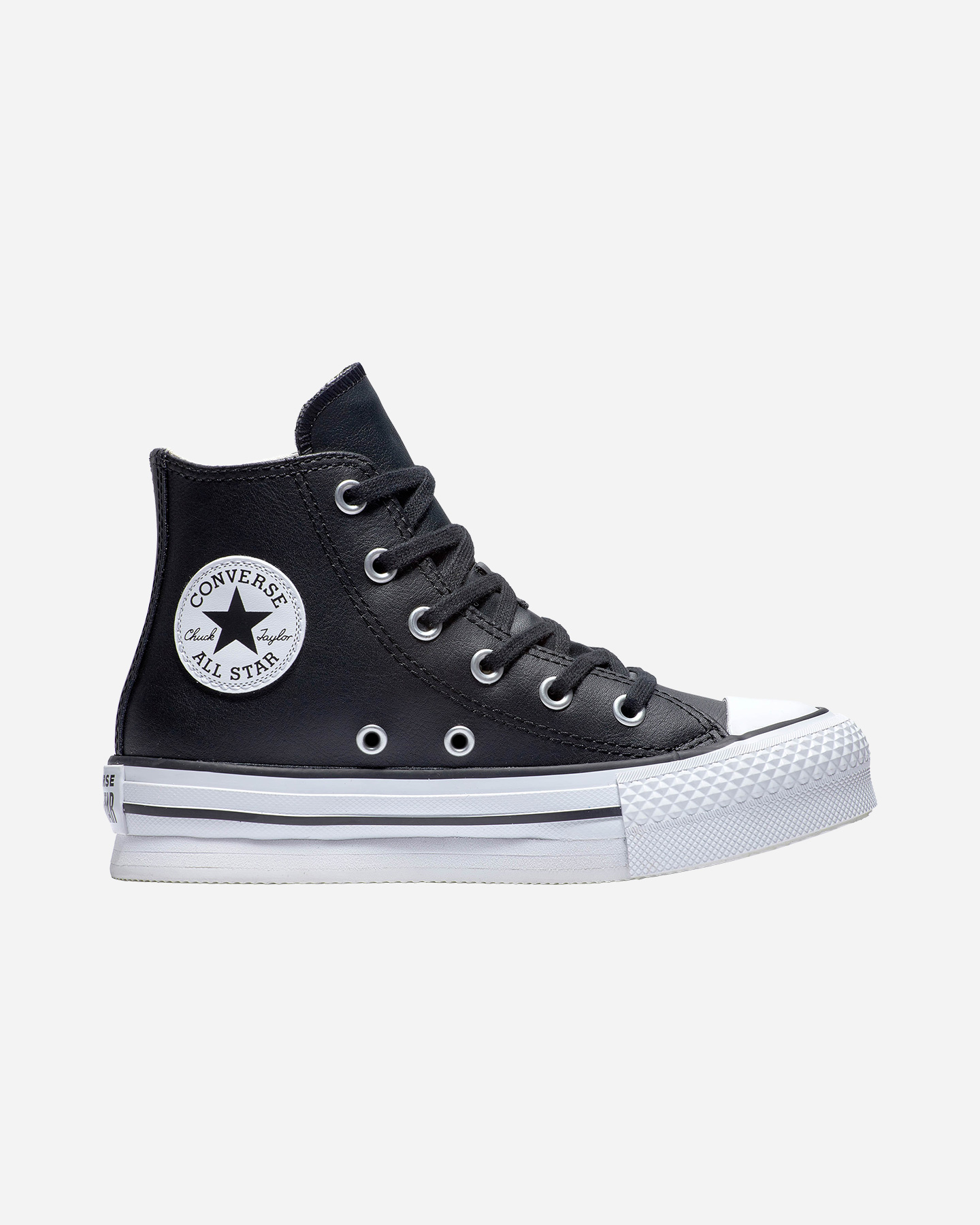 Scarpe sneakers CONVERSE CHUCK TAYLOR ALL STAR EVA LIFT LTH PS JR - Nero - 0 | Cisalfa Sport