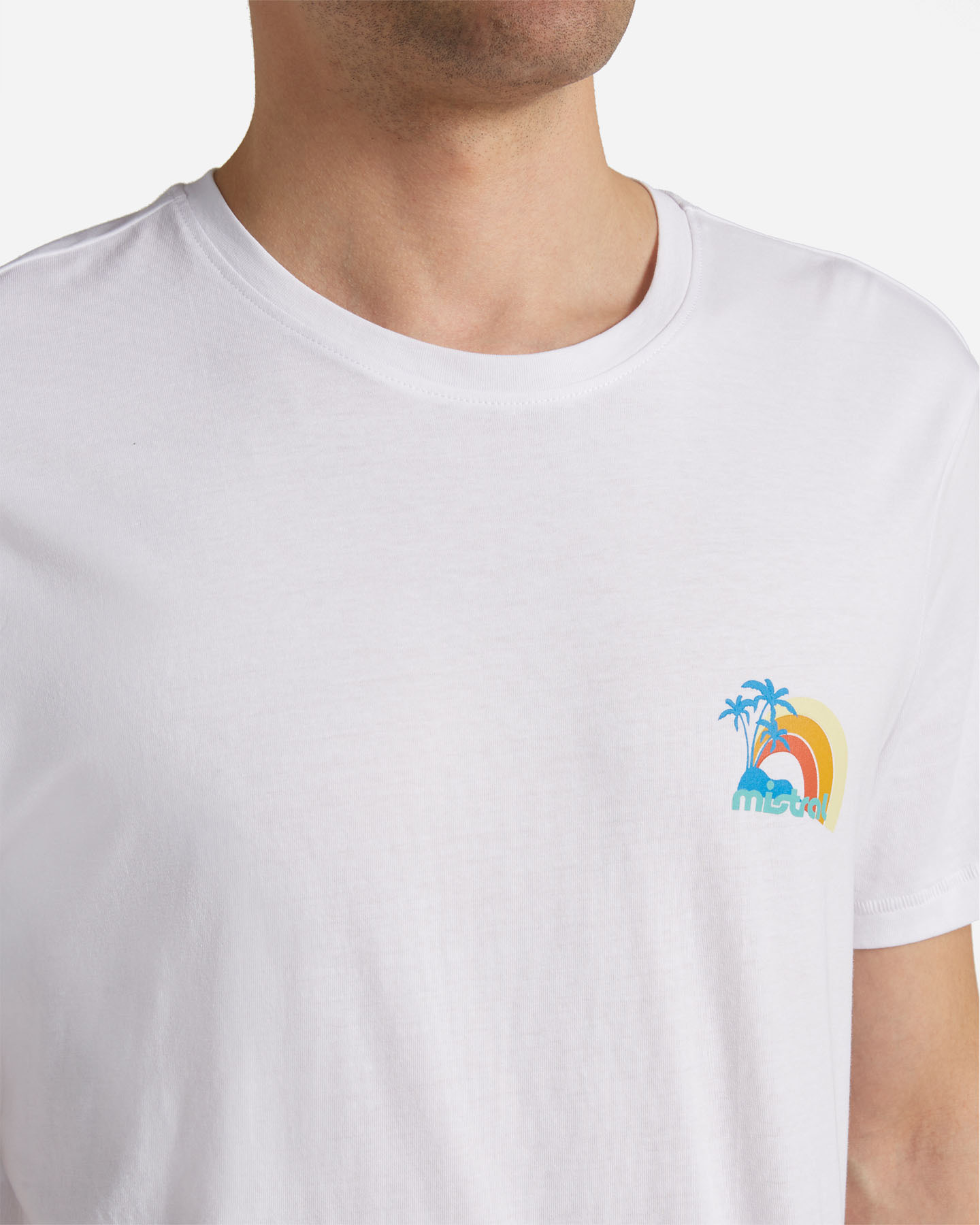 T-shirt MISTRAL RAINBOW M - Bianco - 4 | Cisalfa Sport