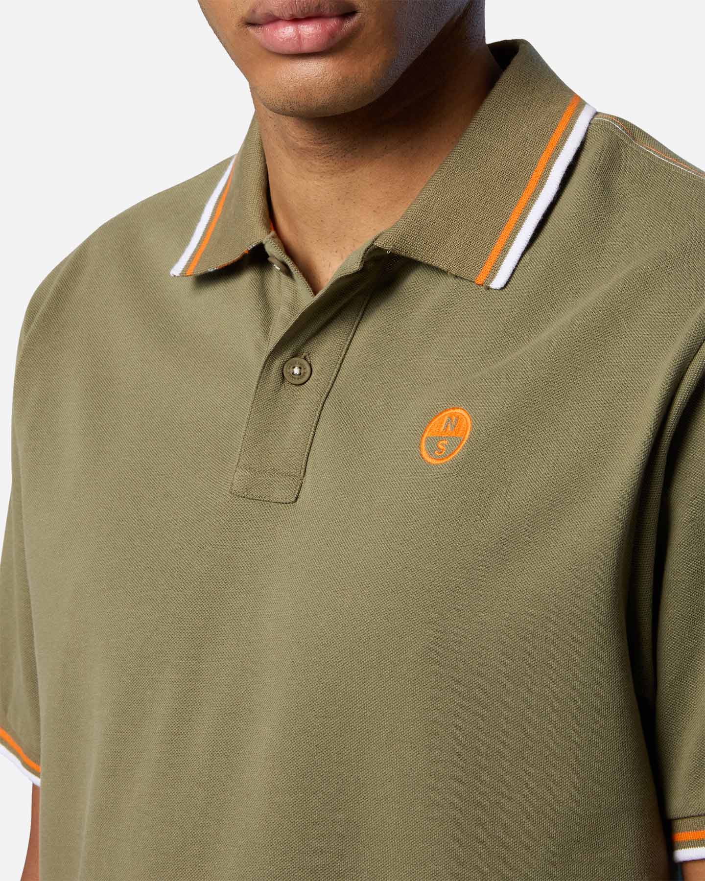 Polo NORTH SAILS PIQUET REGULAR STRIPE M - Verde - 4 | Cisalfa Sport