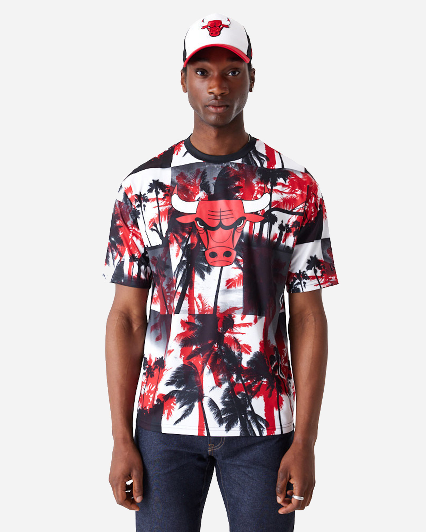 T-shirt NEW ERA PALM TREE CHICAGO BULLS M - Rosso - 0 | Cisalfa Sport