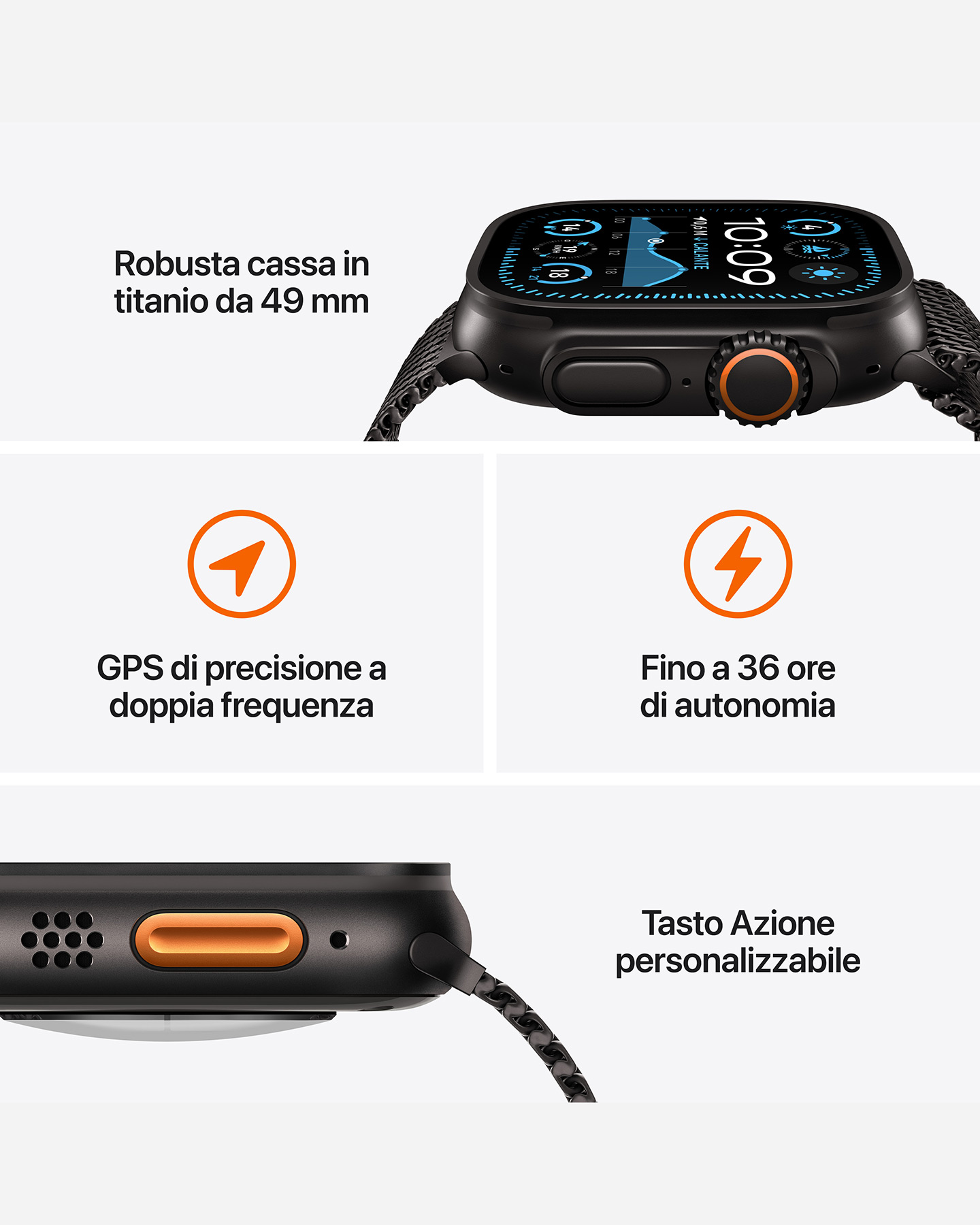 Orologio multifunzione APPLE APPLE WATCH ULTRA 2 GPS + CELLULAR 49MM  - 2 | Cisalfa Sport