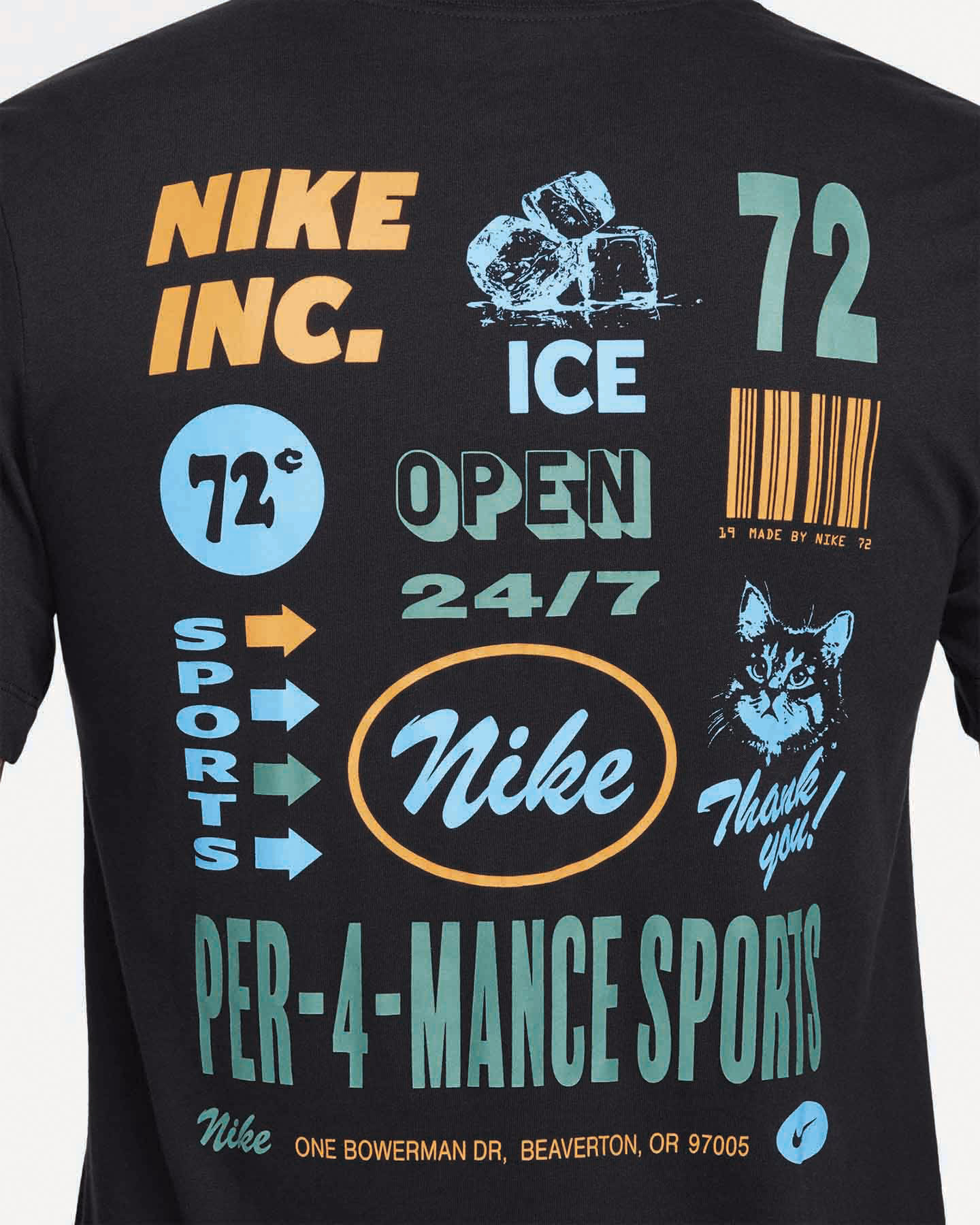 T-shirt training NIKE DRI FIT 3MO GFX M - Nero - 2 | Cisalfa Sport