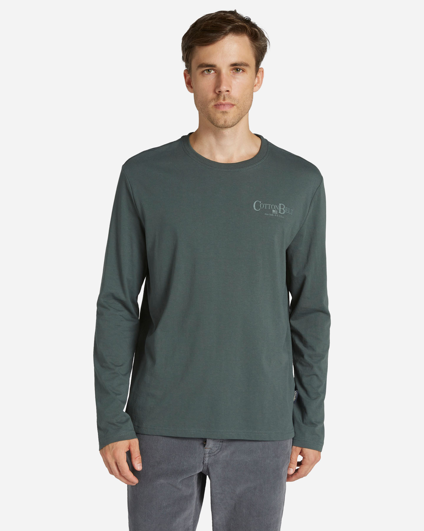 T-shirt COTTON BELT ESSENTIAL M - Verde - 0 | Cisalfa Sport