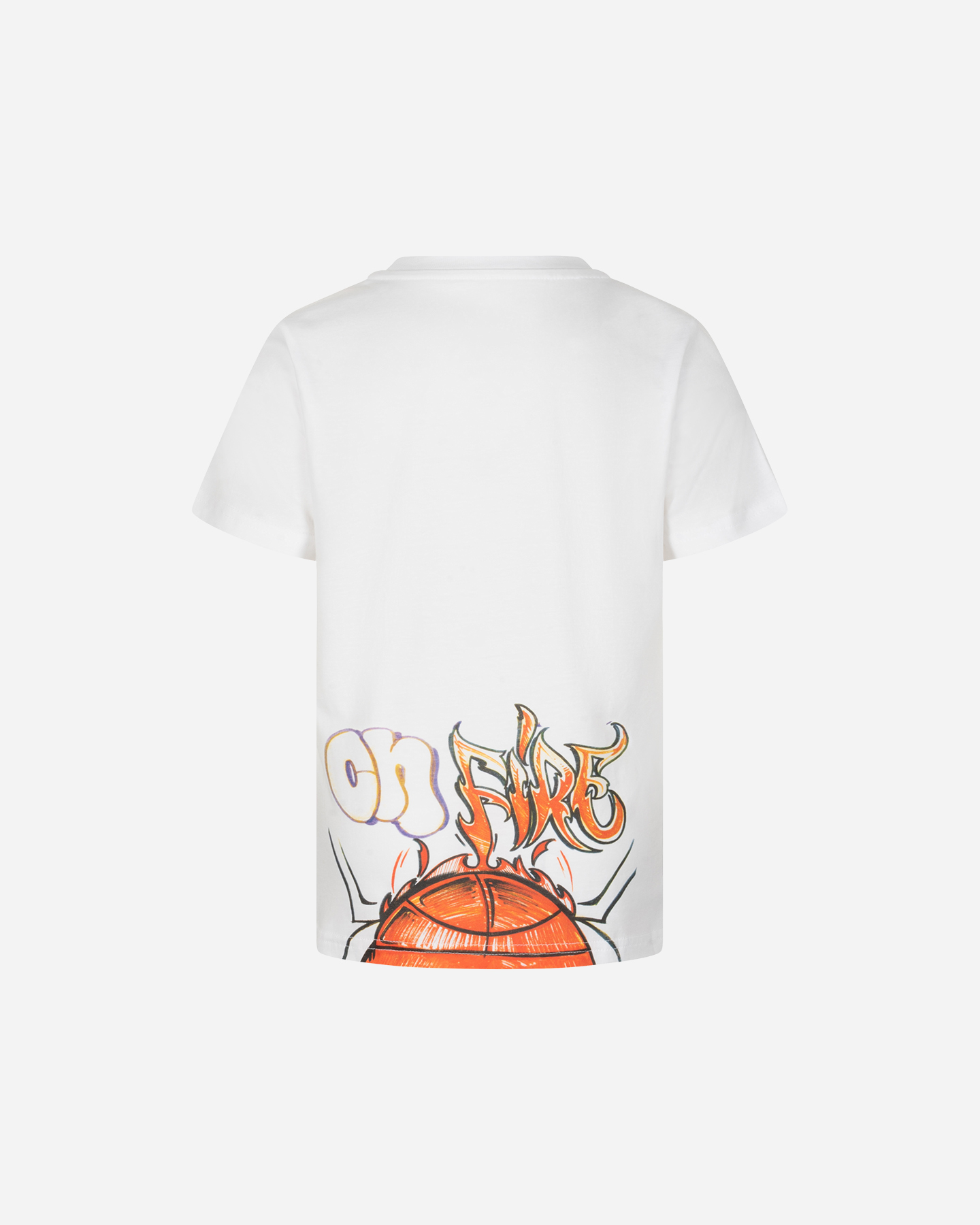 T-shirt PUMA BOY BBALL FLAME JR - Bianco - 1 | Cisalfa Sport