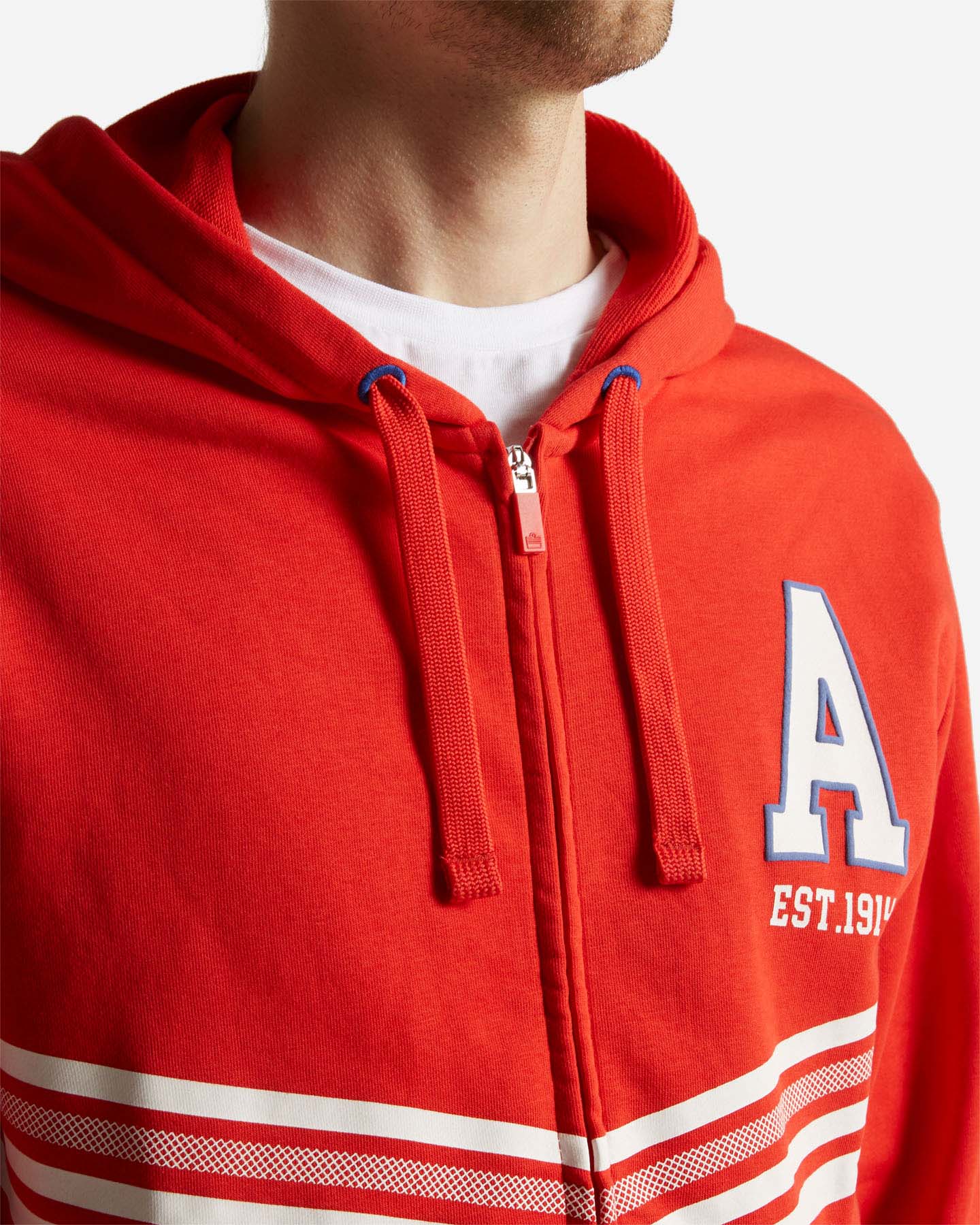 Felpa ADMIRAL VARSITY M - Rosso - 4 | Cisalfa Sport