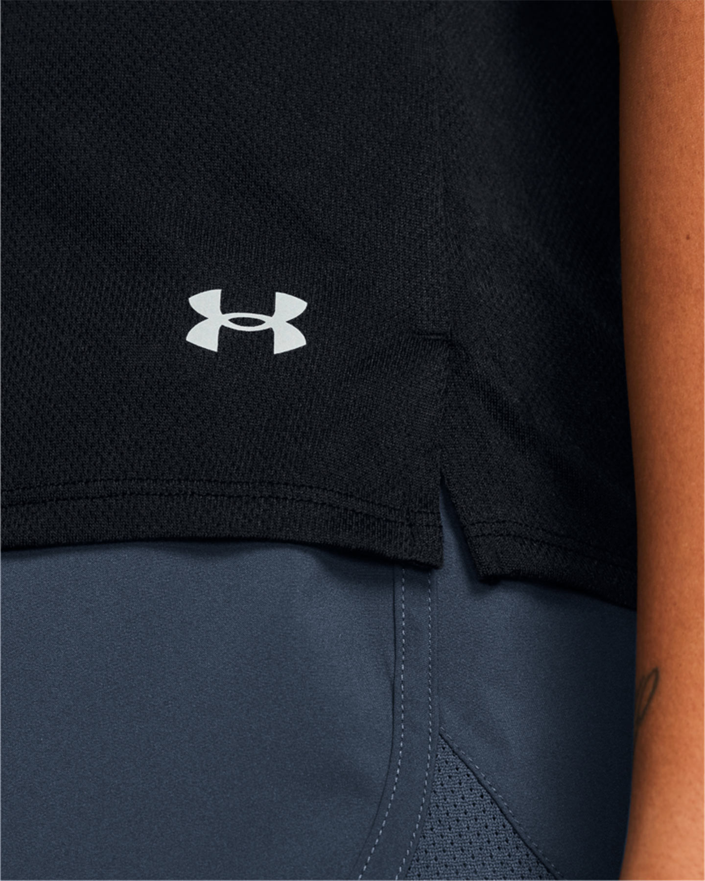 T-shirt running UNDER ARMOUR STREAKER W - Nero - 4 | Cisalfa Sport