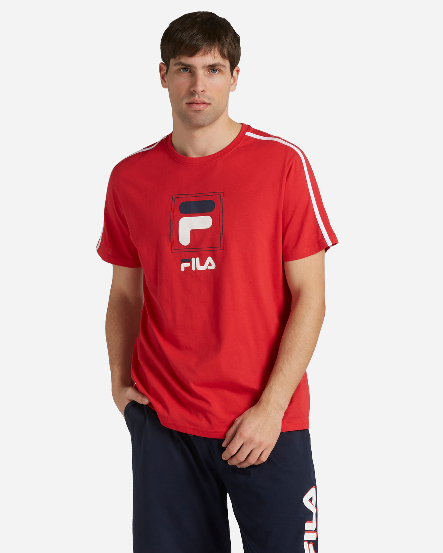 T-shirt FILA LOGO BOX M - Rosso - 0 | Cisalfa Sport